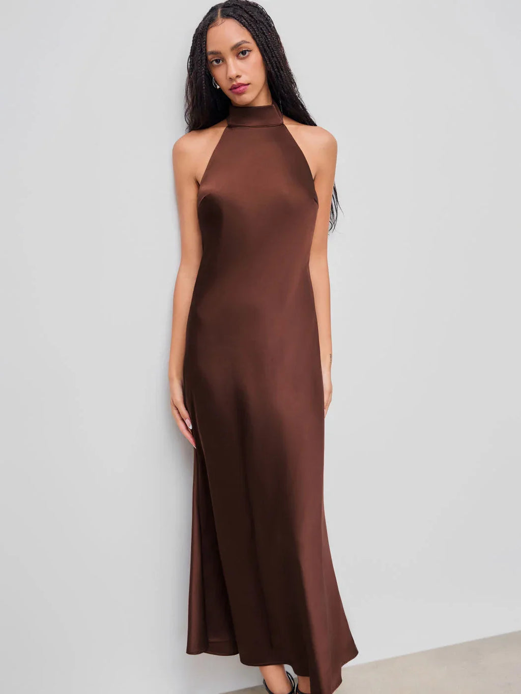 Denisa™ – Vestido Maxi Satinado