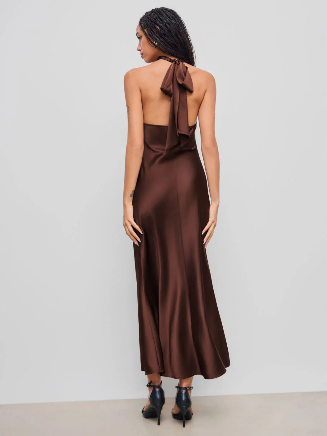 Denisa™ – Vestido Maxi Satinado