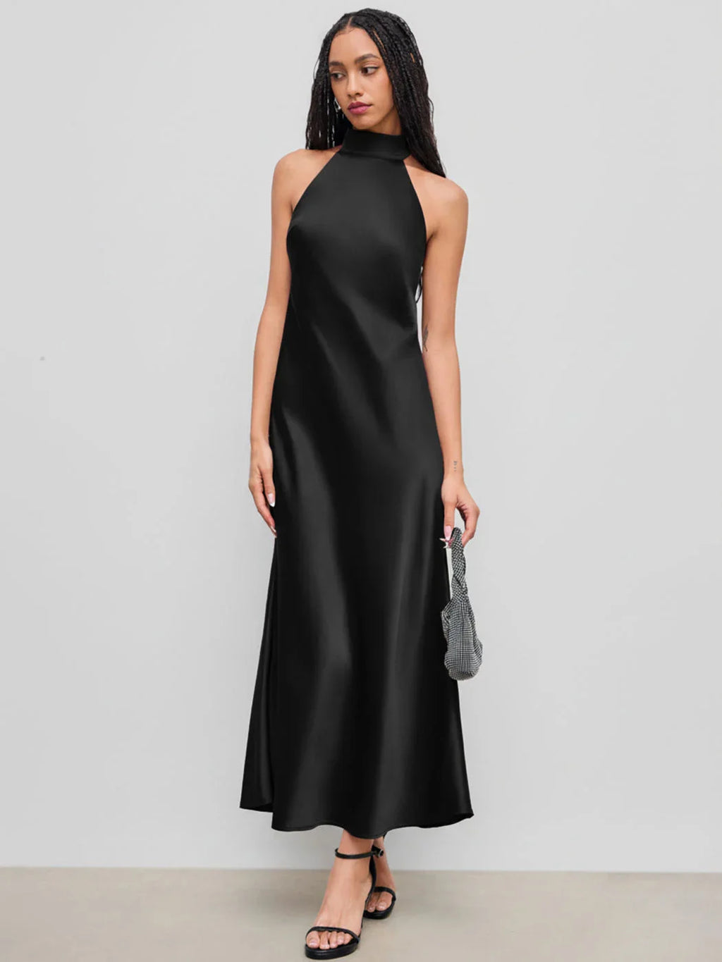 Denisa™ – Vestido Maxi Satinado