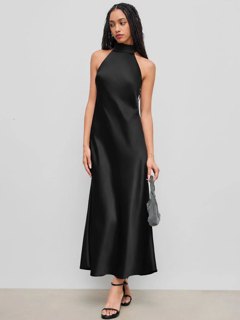 Denisa™ – Vestido Maxi Satinado