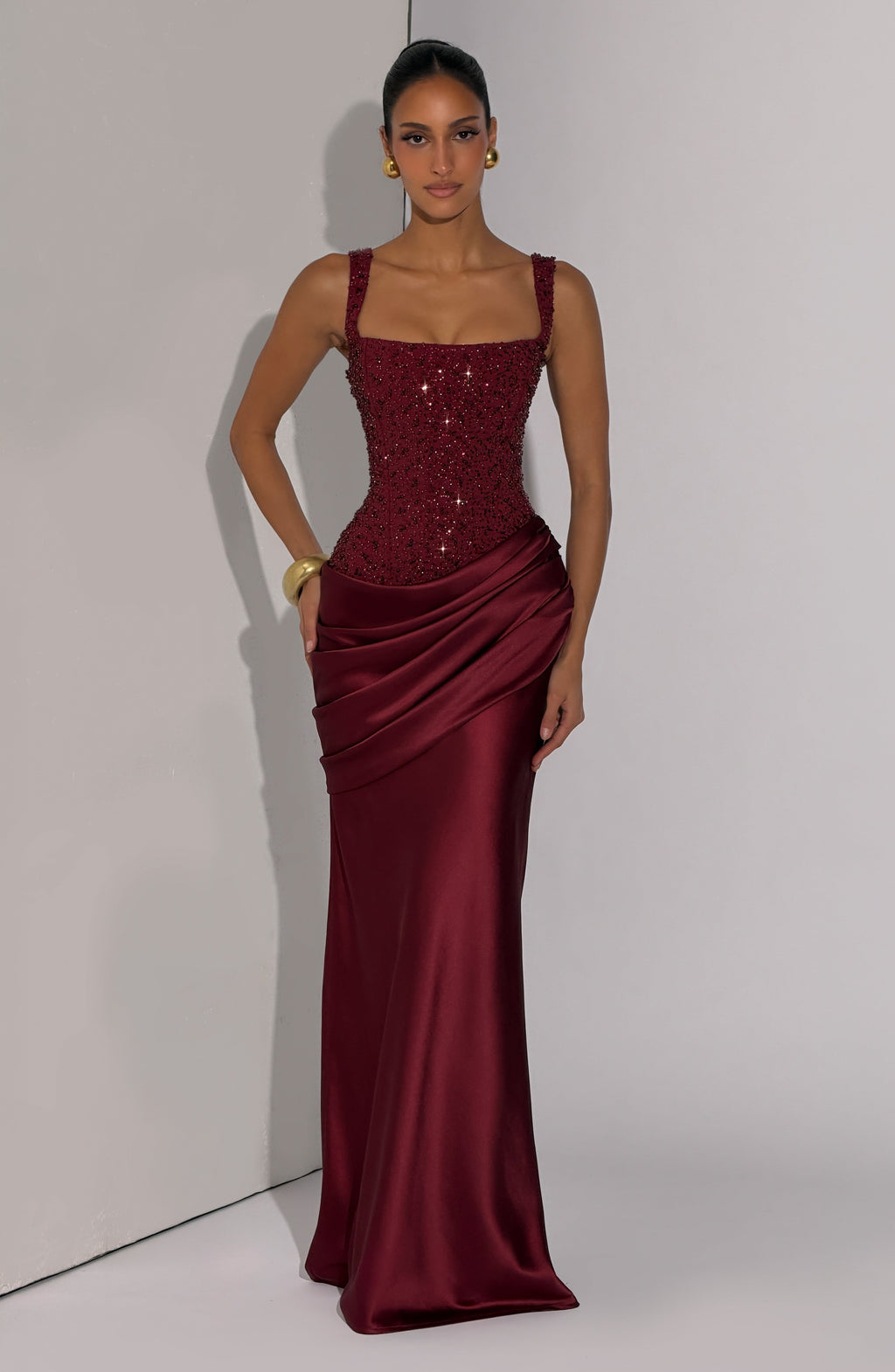 Alejandra™ - Vestido Largo de Satén