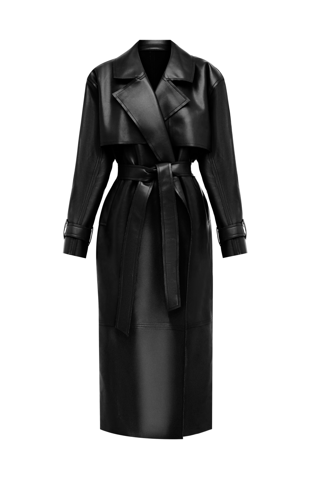 Bárbara™ - Gabardina de Polipiel