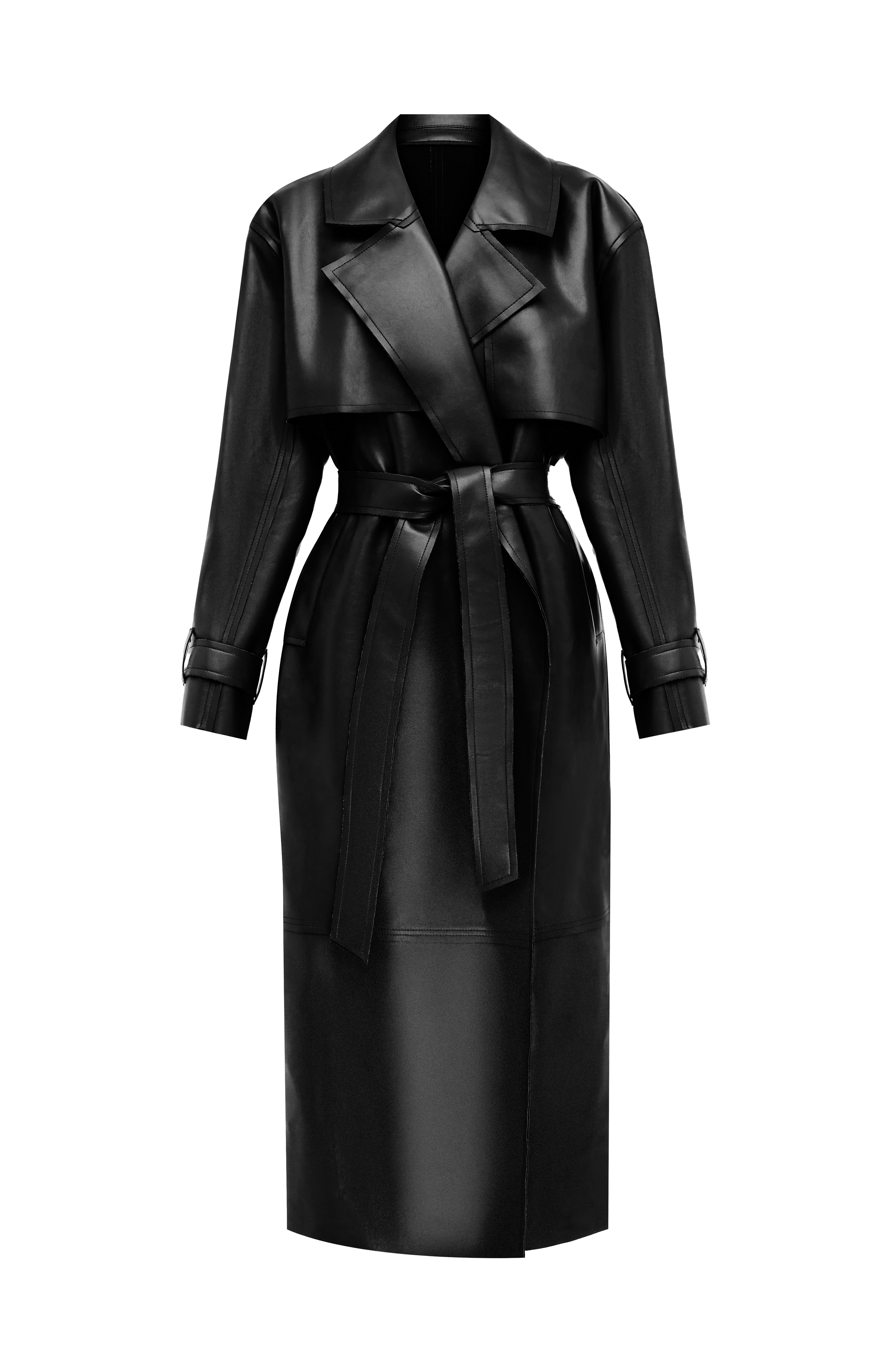 Bárbara™ - Gabardina de Polipiel
