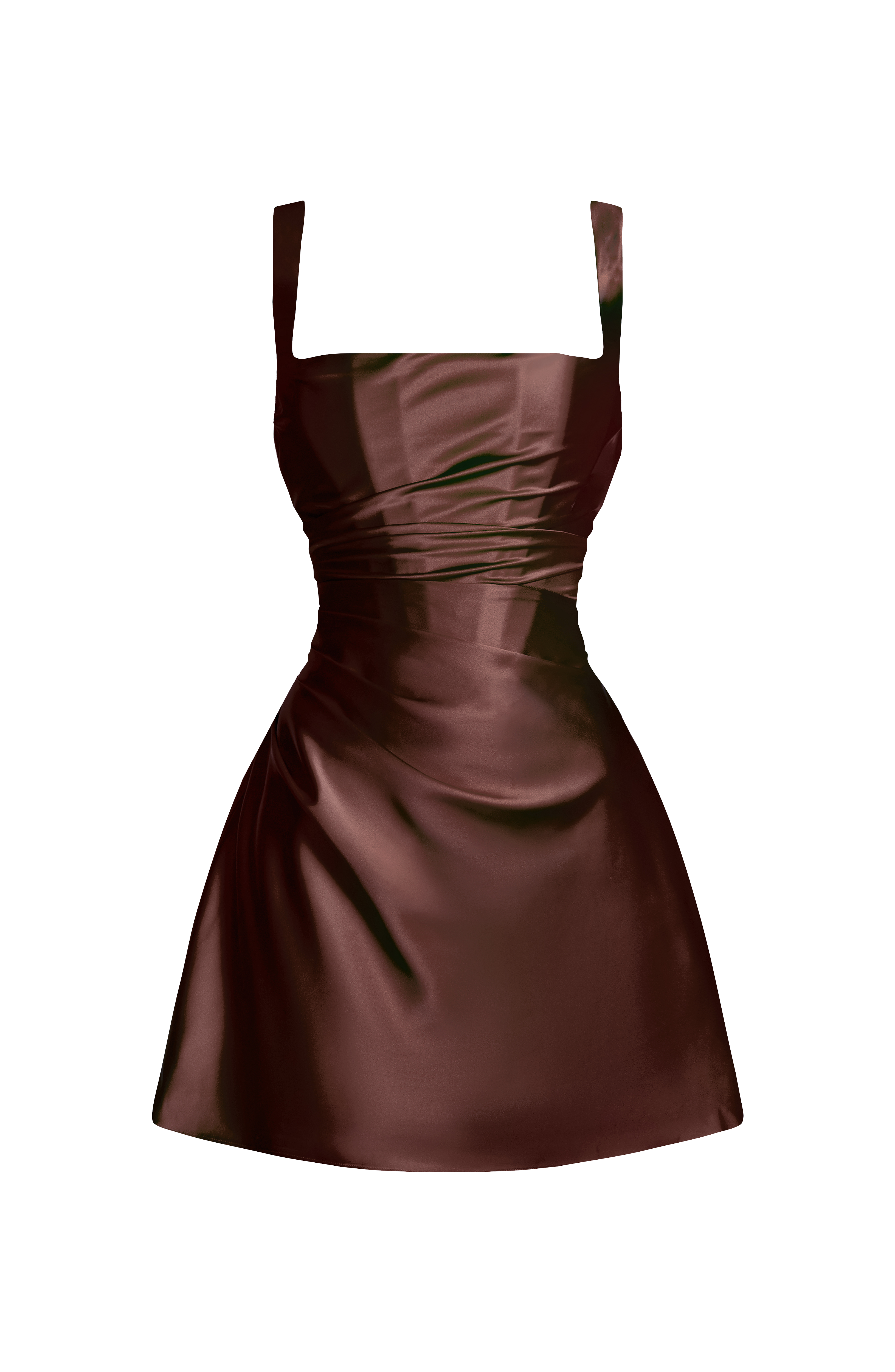 Carlota™ - Vestido Corto de Satén