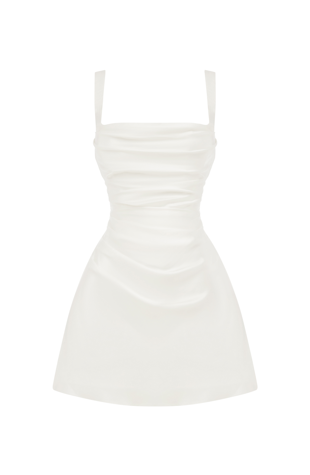 Calanthe™ - Vestido Mini en Satén Blanco