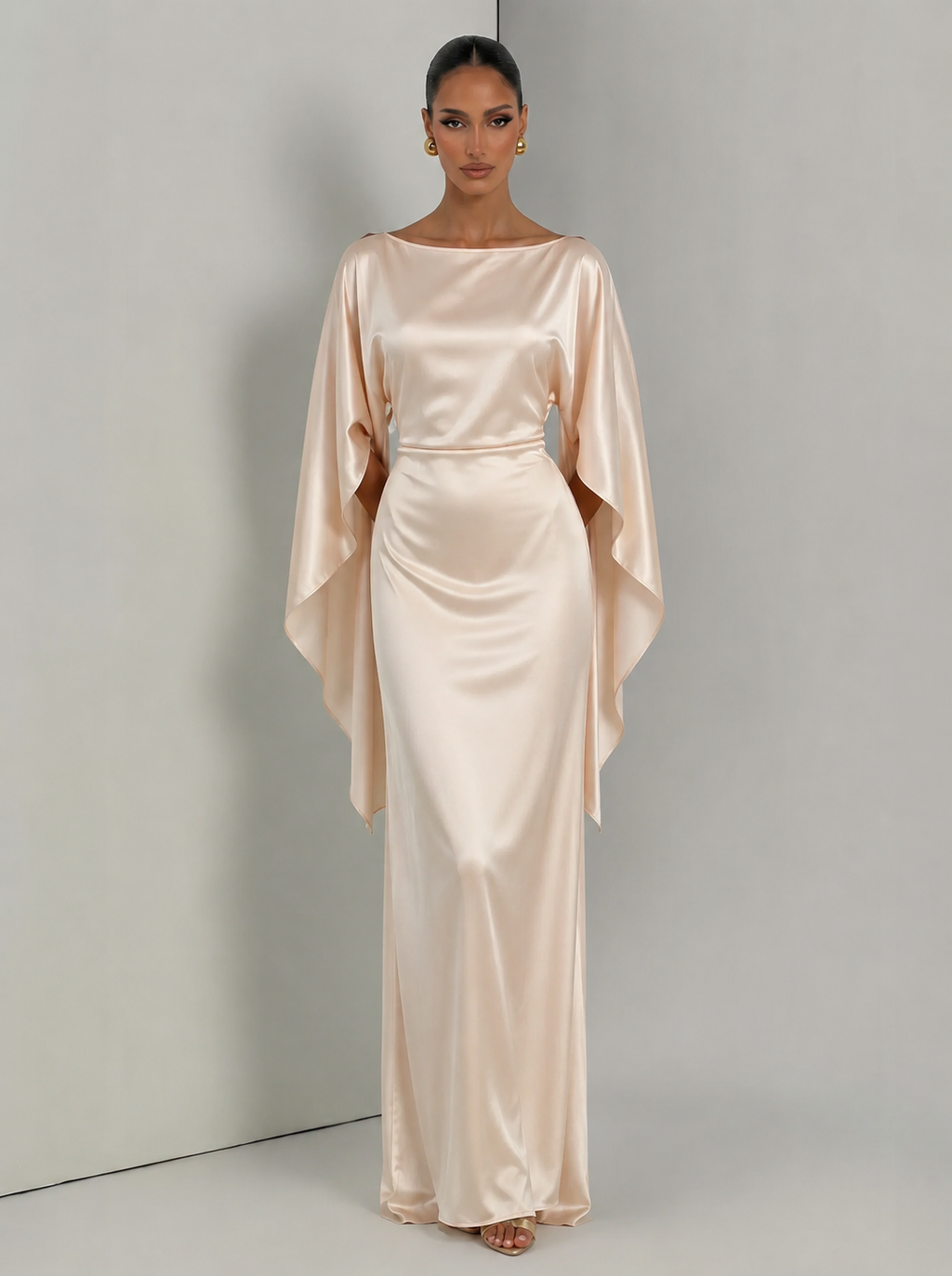 Aurora™ - Vestido de Punto con Cuello Barco