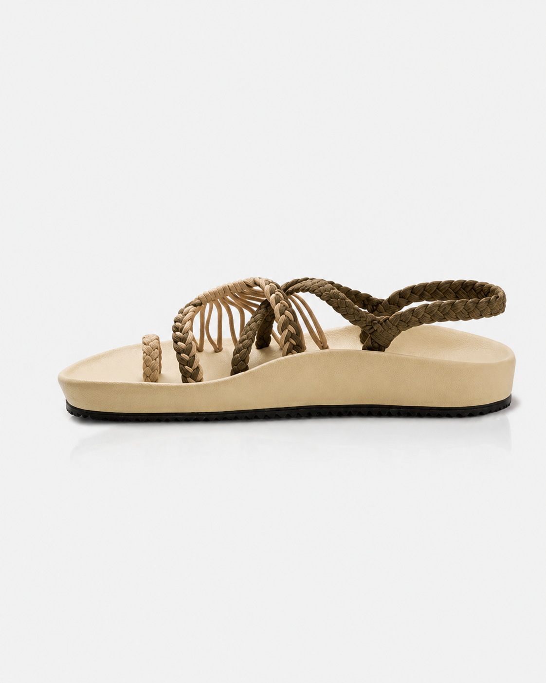 Bokyna™ - Sandalias Artesanales Trenza Noir