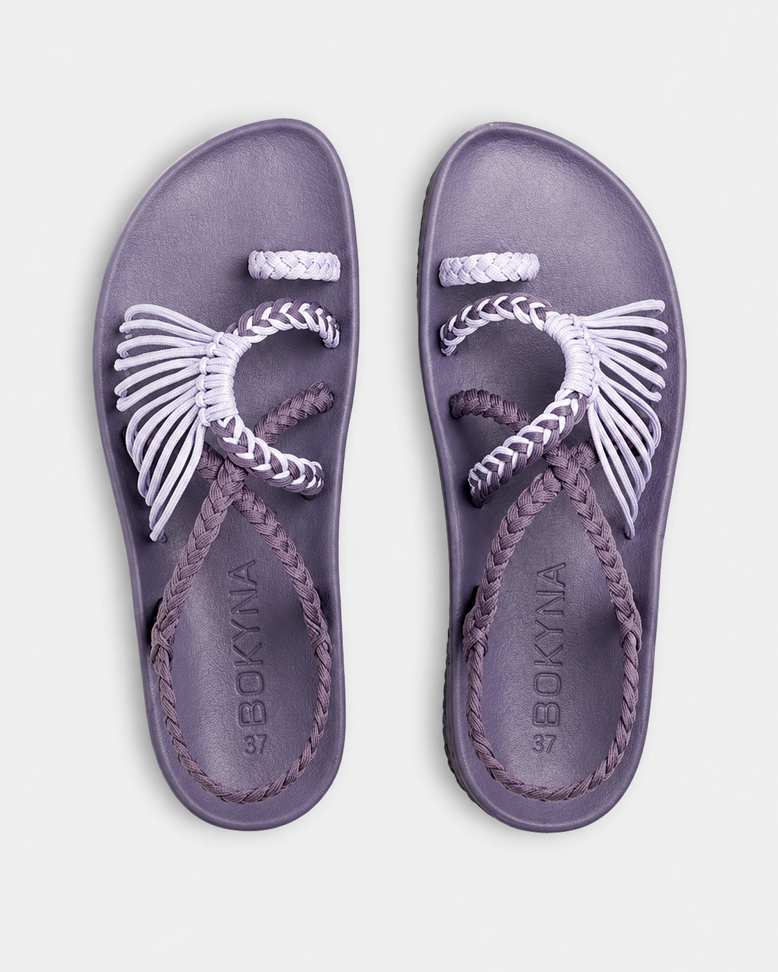 Bokyna™ - Sandalias Artesanales Trenza Noir