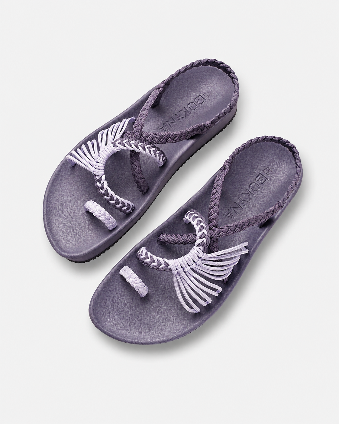 Bokyna™ - Sandalias Artesanales Trenza Noir