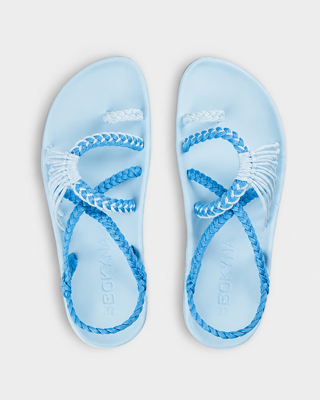 Bokyna™ - Sandalias Artesanales Trenza Noir