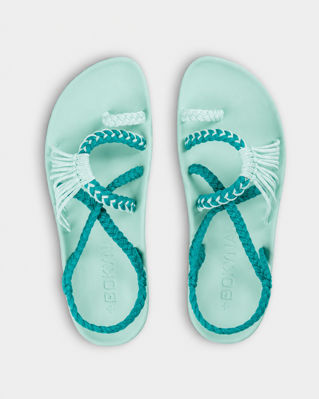 Bokyna™ - Sandalias Artesanales Trenza Noir