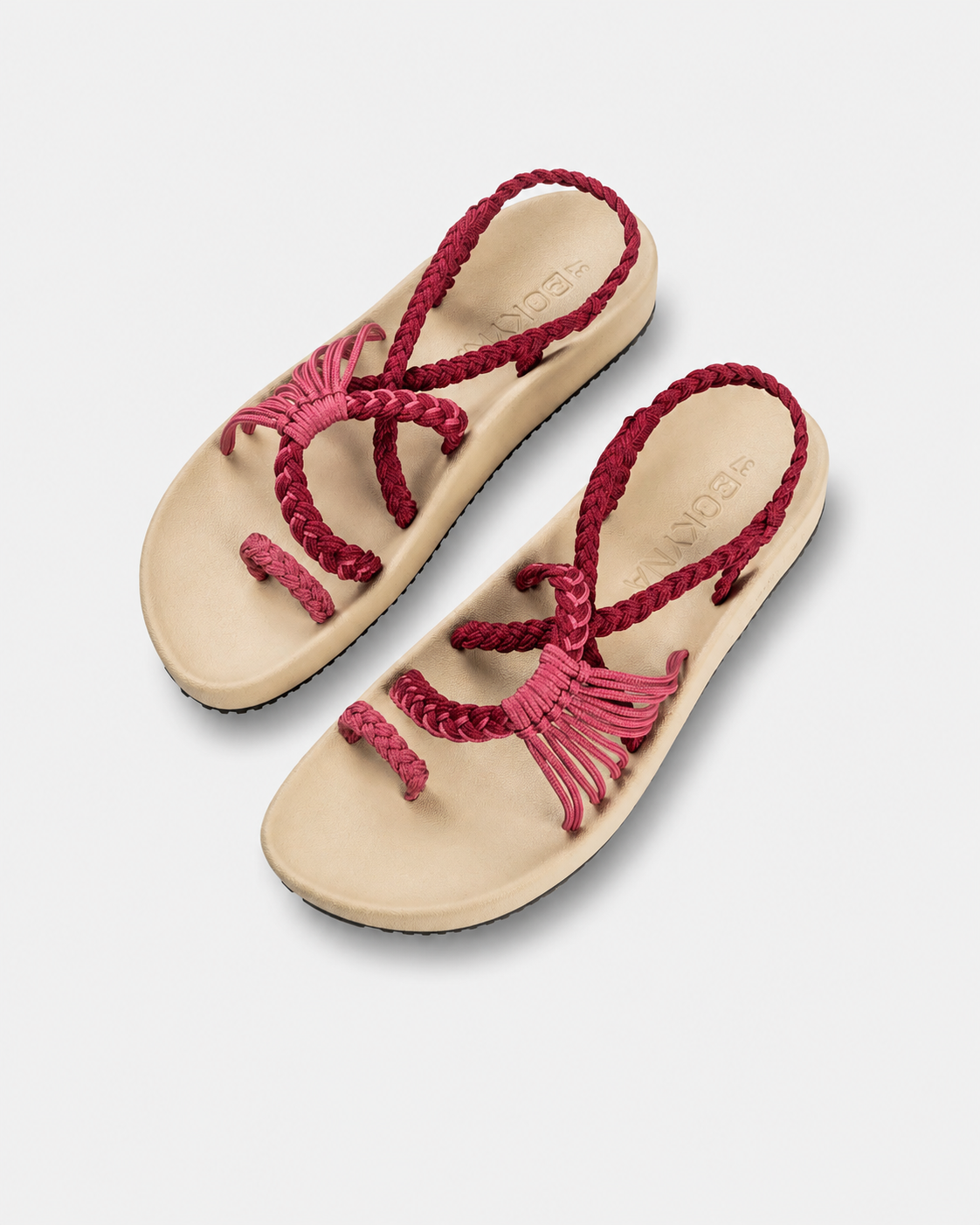 Bokyna™ - Sandalias Artesanales Trenza Noir