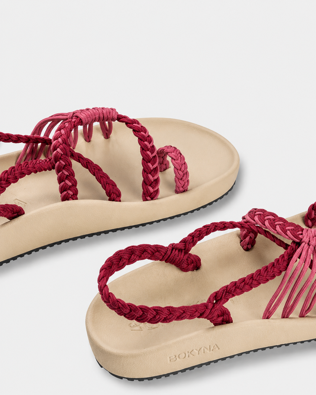 Bokyna™ - Sandalias Artesanales Trenza Noir