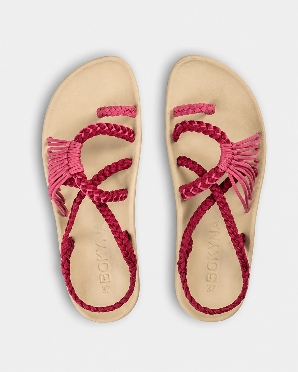 Bokyna™ - Sandalias Artesanales Trenza Noir