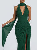 Iris™ - Chal de Gasa Verde Esmeralda