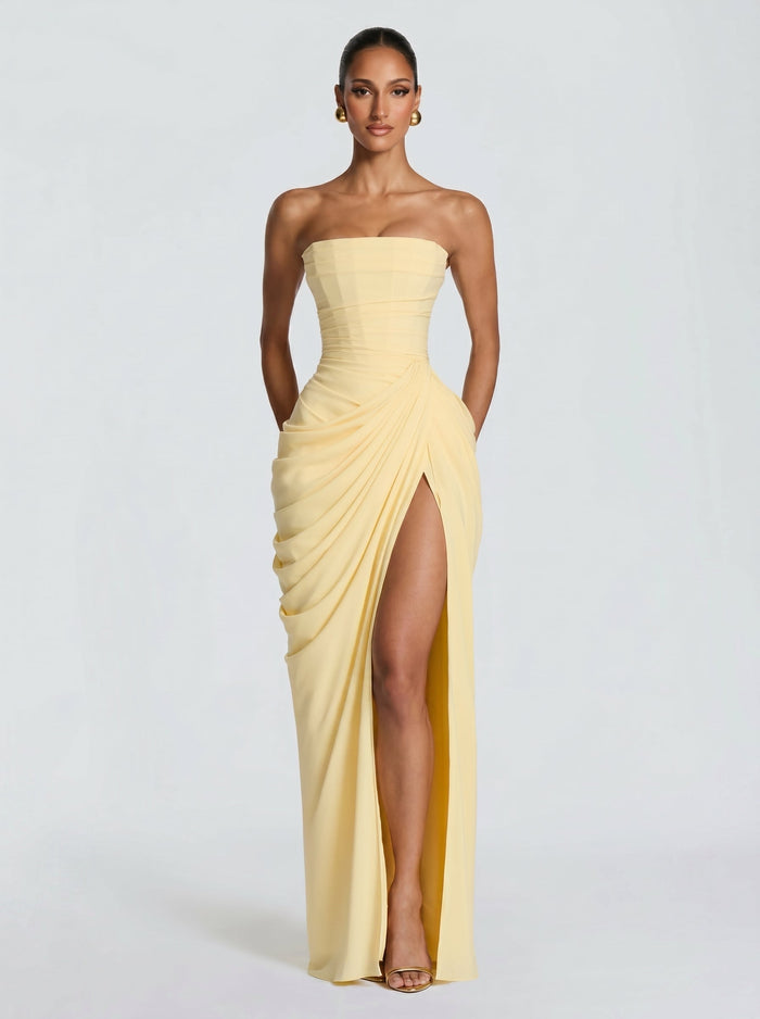 Cyra™ - Vestito Lungo in Chiffon