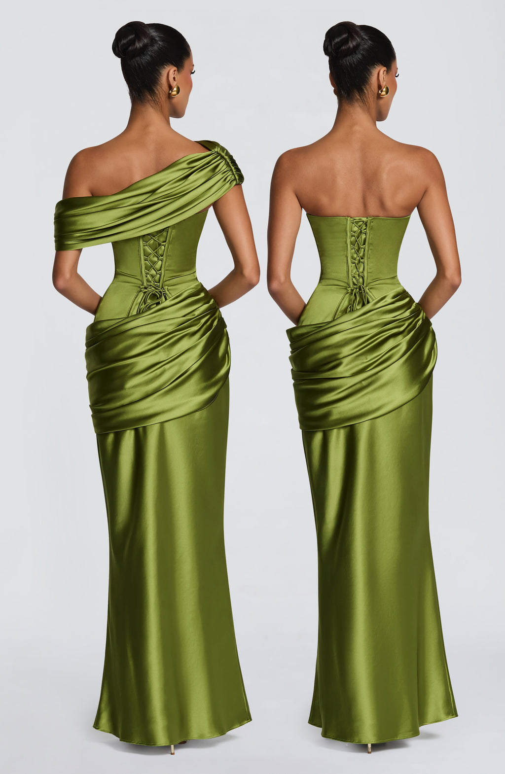 Lara™ - Vestido Largo Oliva