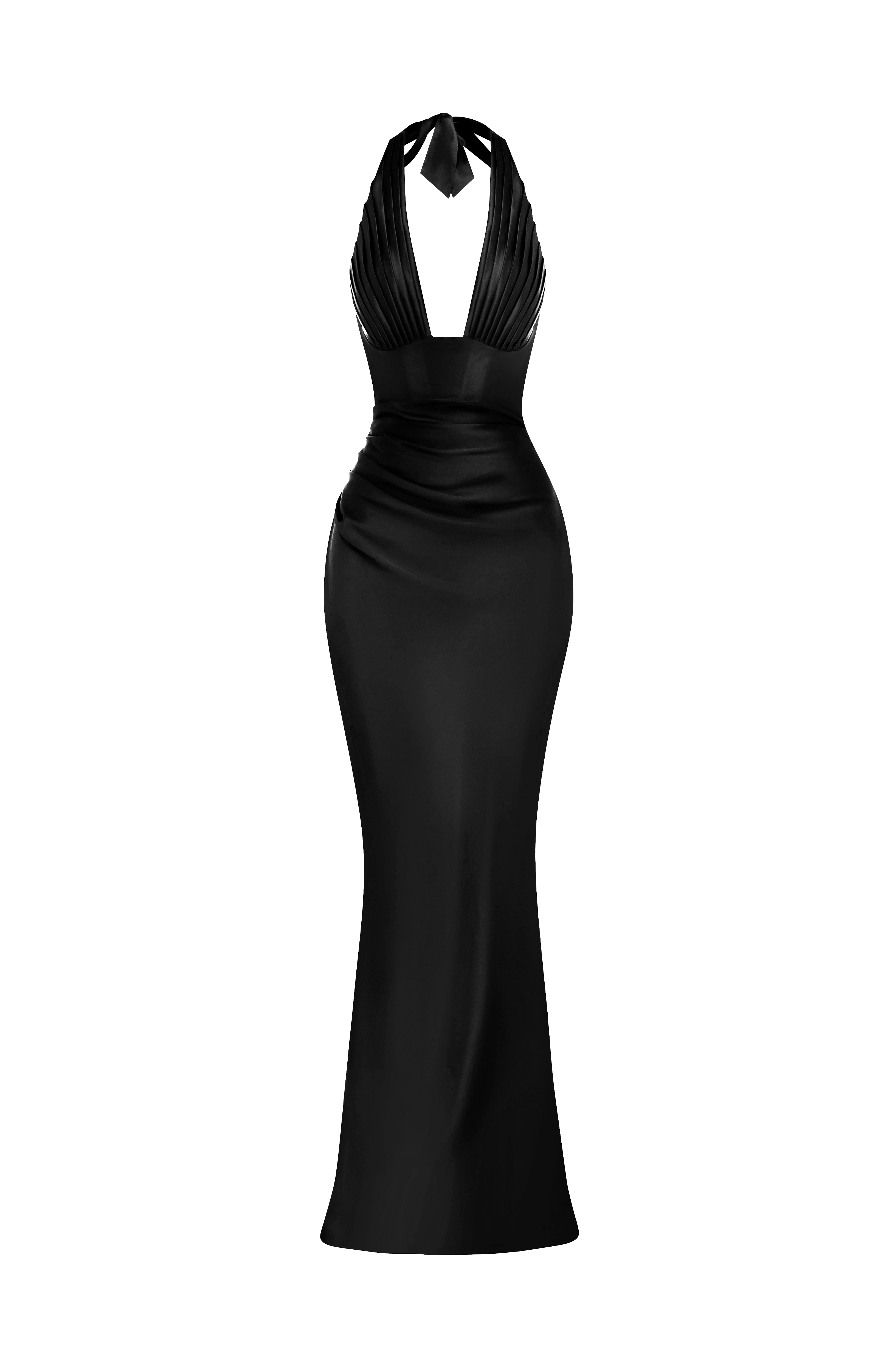 Elena™ - Vestido Largo de Satén