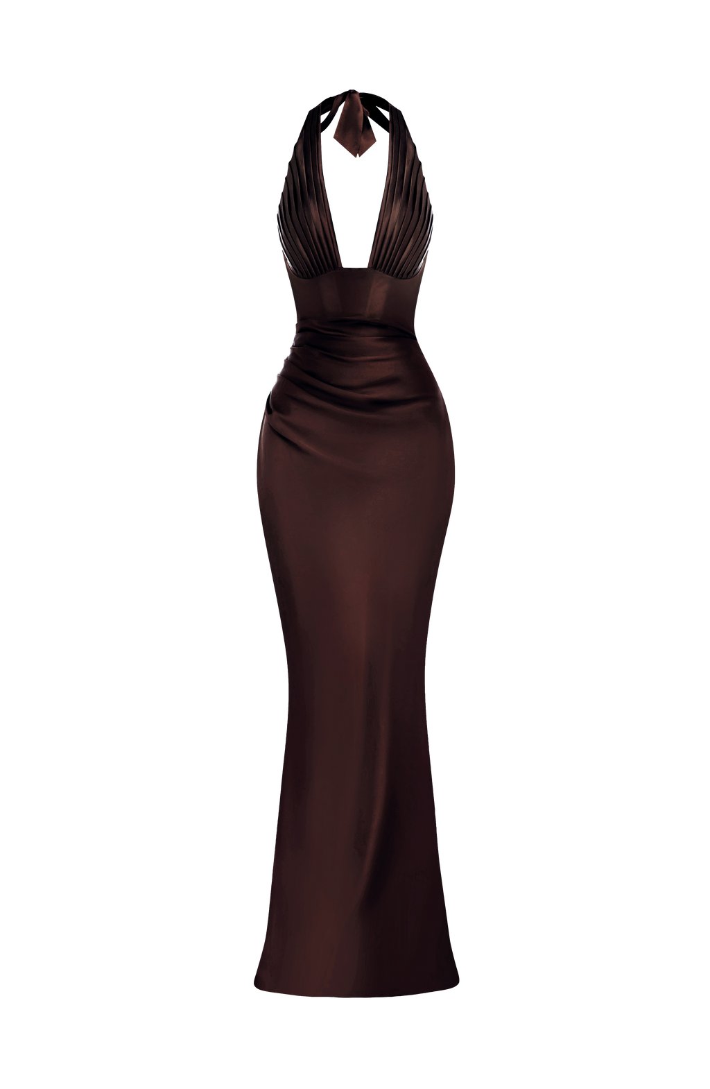 Elena™ - Vestido Largo de Satén