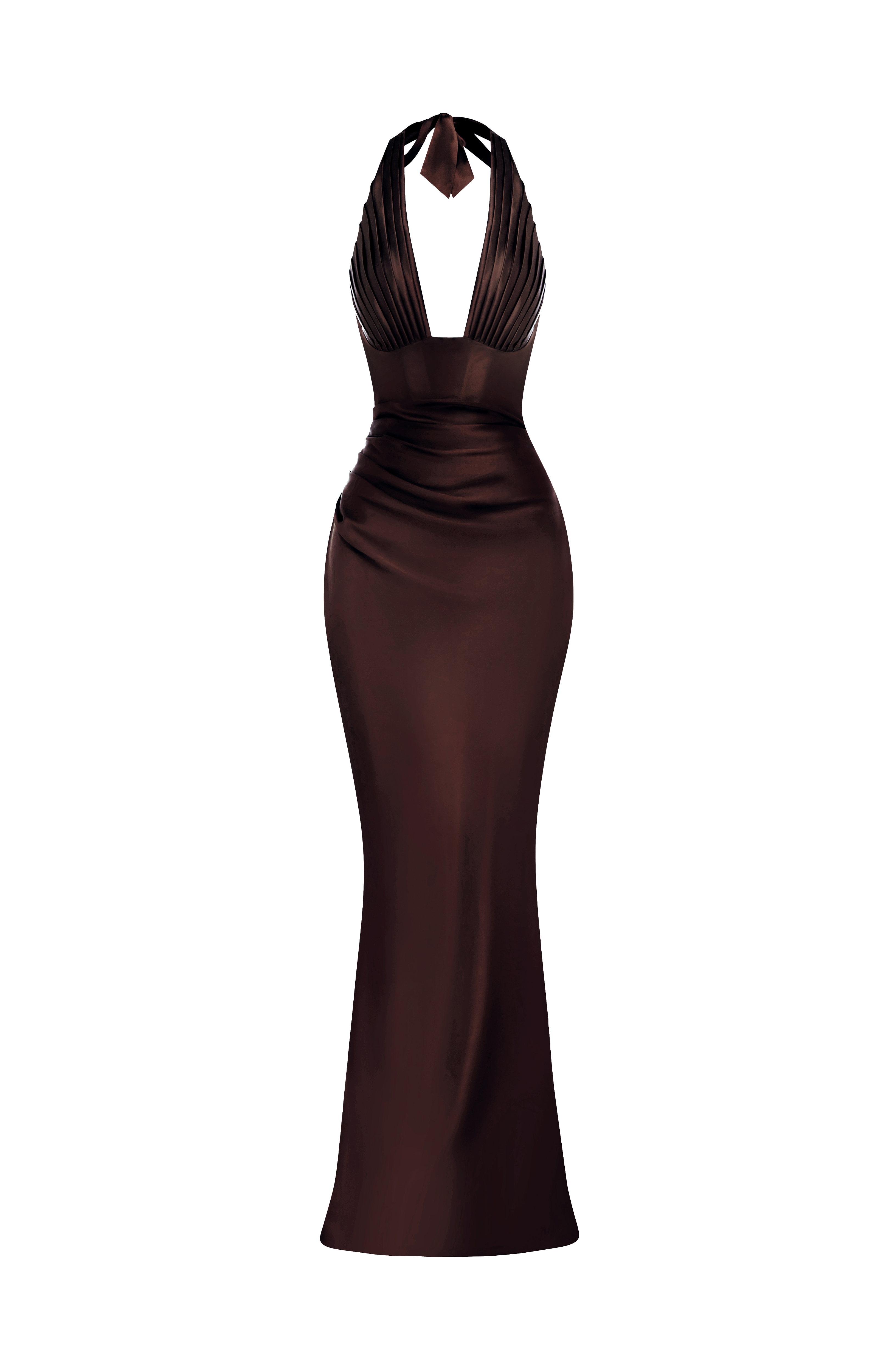 Elena™ - Vestido Largo de Satén