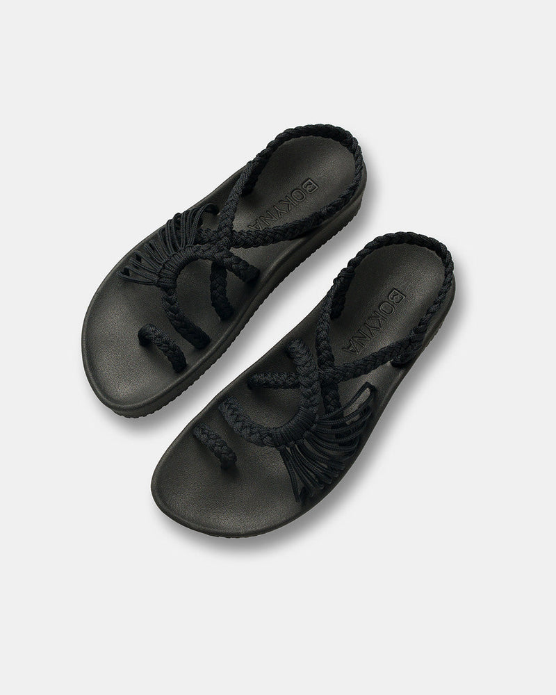 Bokyna™ - Sandalias Artesanales Trenza Noir