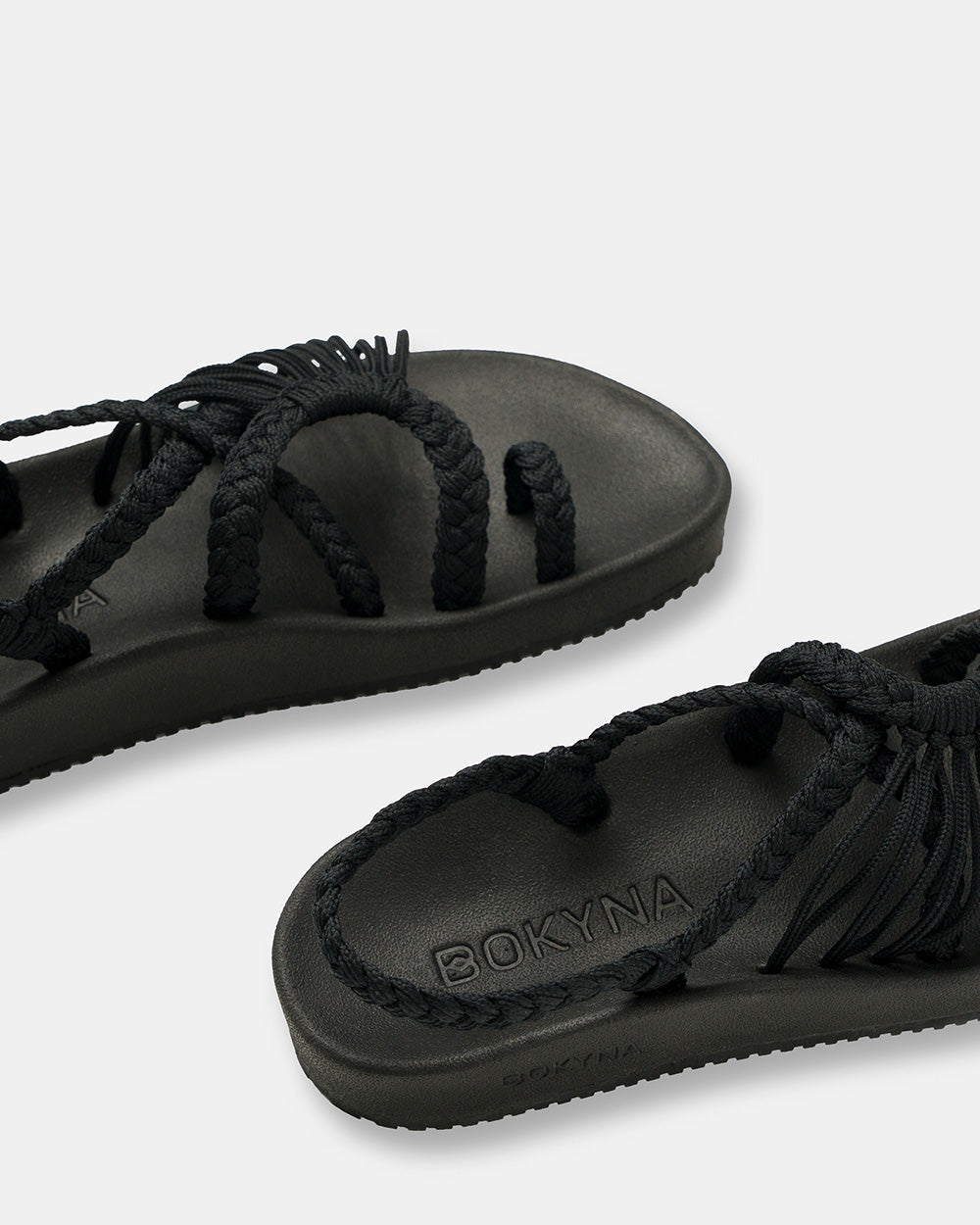 Bokyna™ - Sandalias Artesanales Trenza Noir