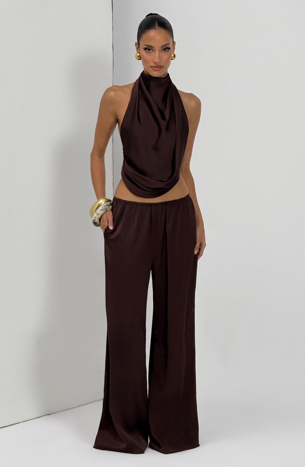 Soraya™ - Pantalón Palazzo de Satén