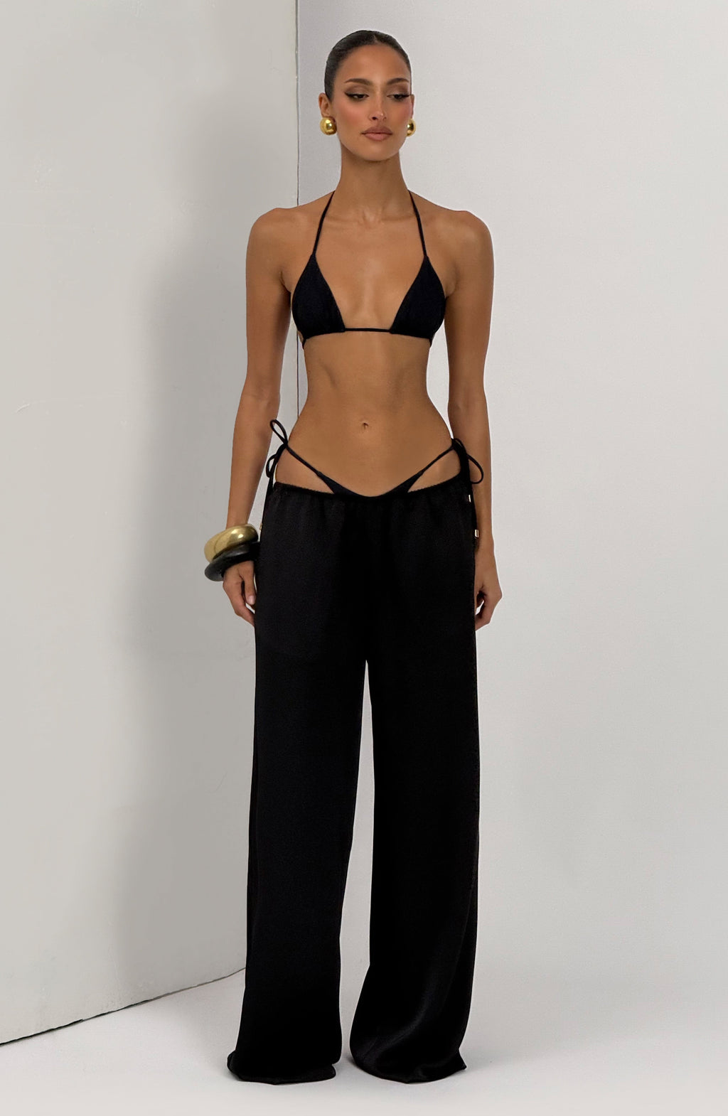 Soraya™ - Pantalón Palazzo de Satén