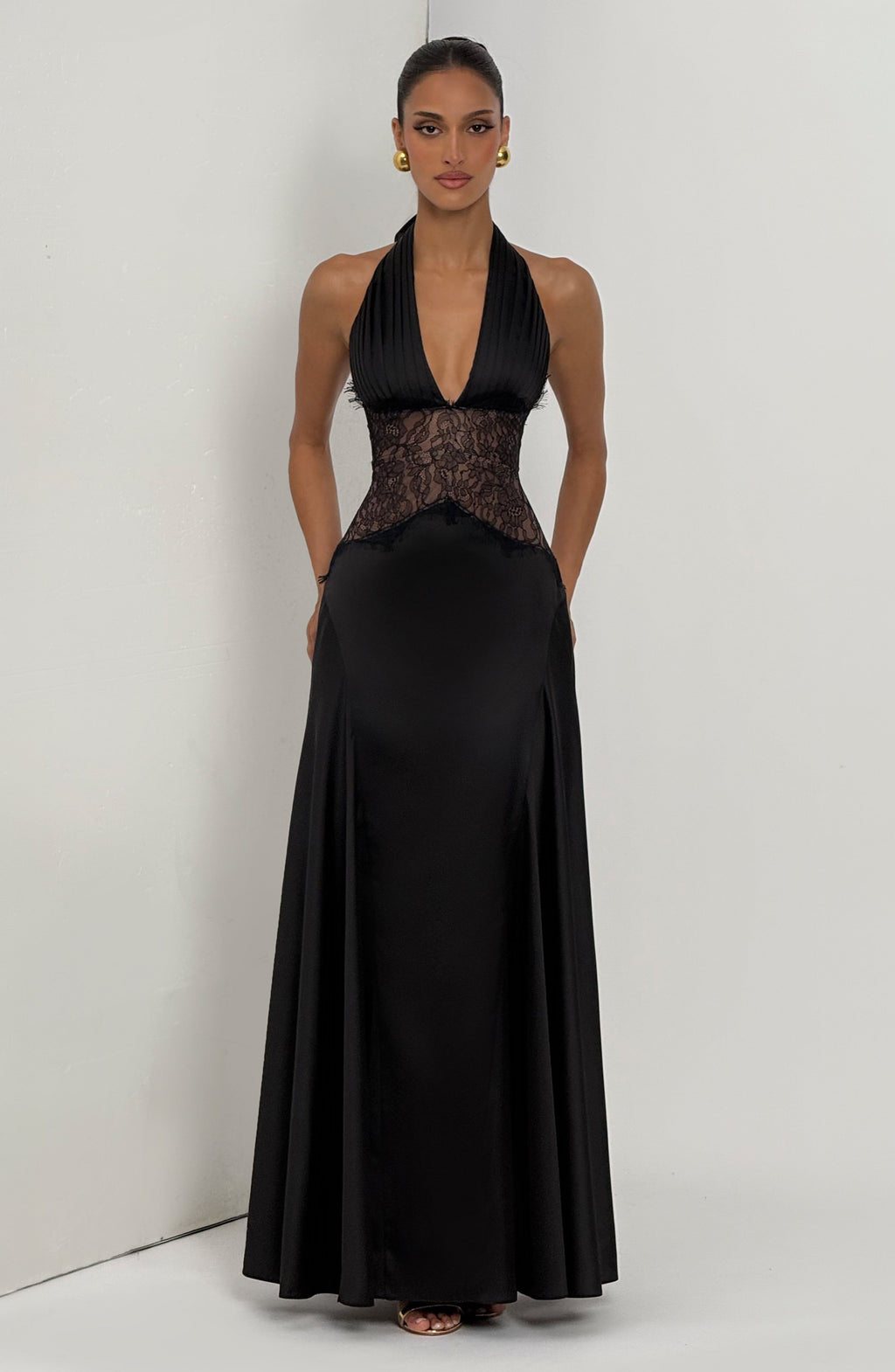 Elara™ - Vestido Largo de Encaje y Espalda Abierta