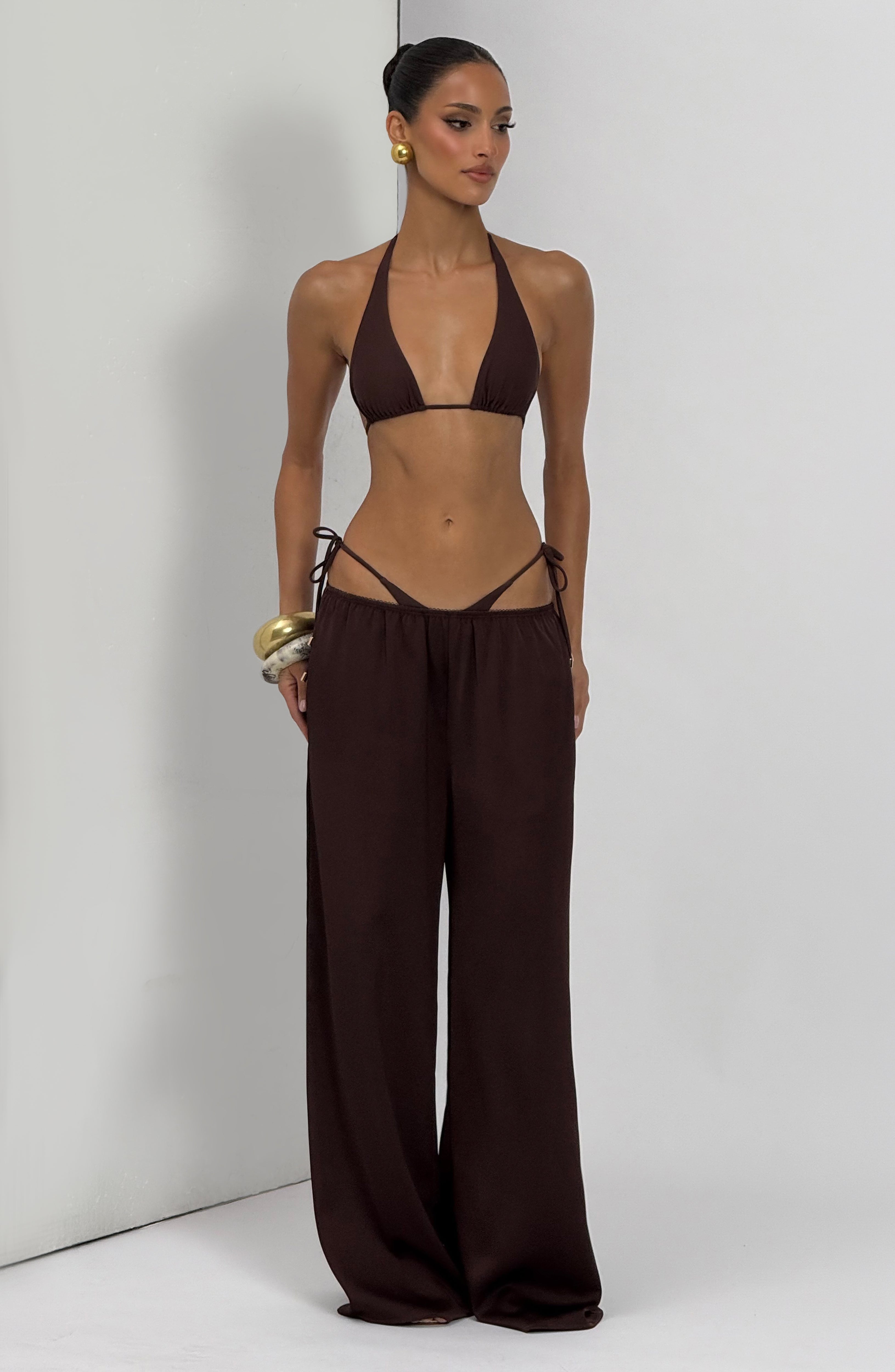 Soraya™ - Pantalón Palazzo de Satén