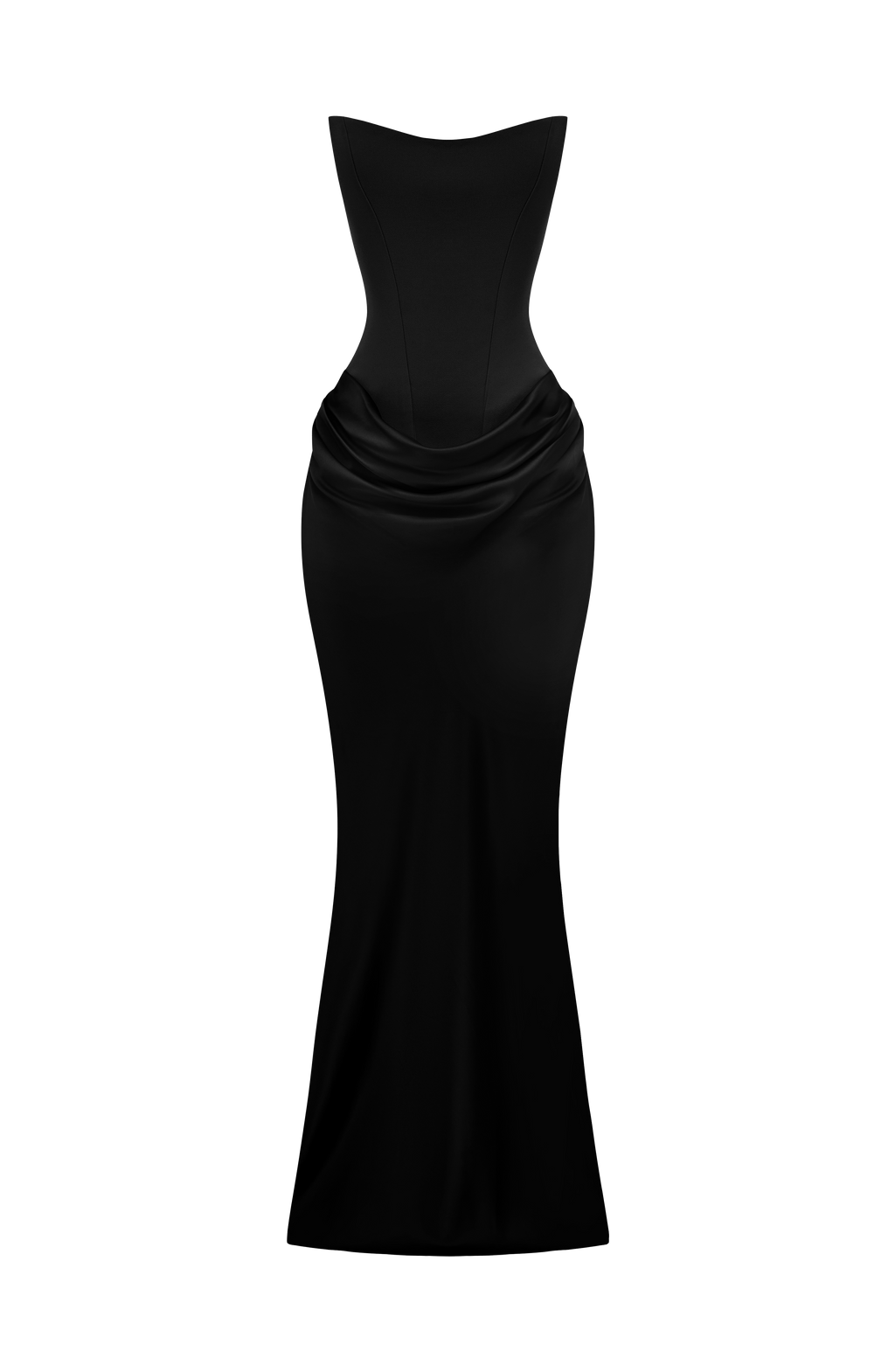Marta™ - Vestido Largo con Sobrefalda