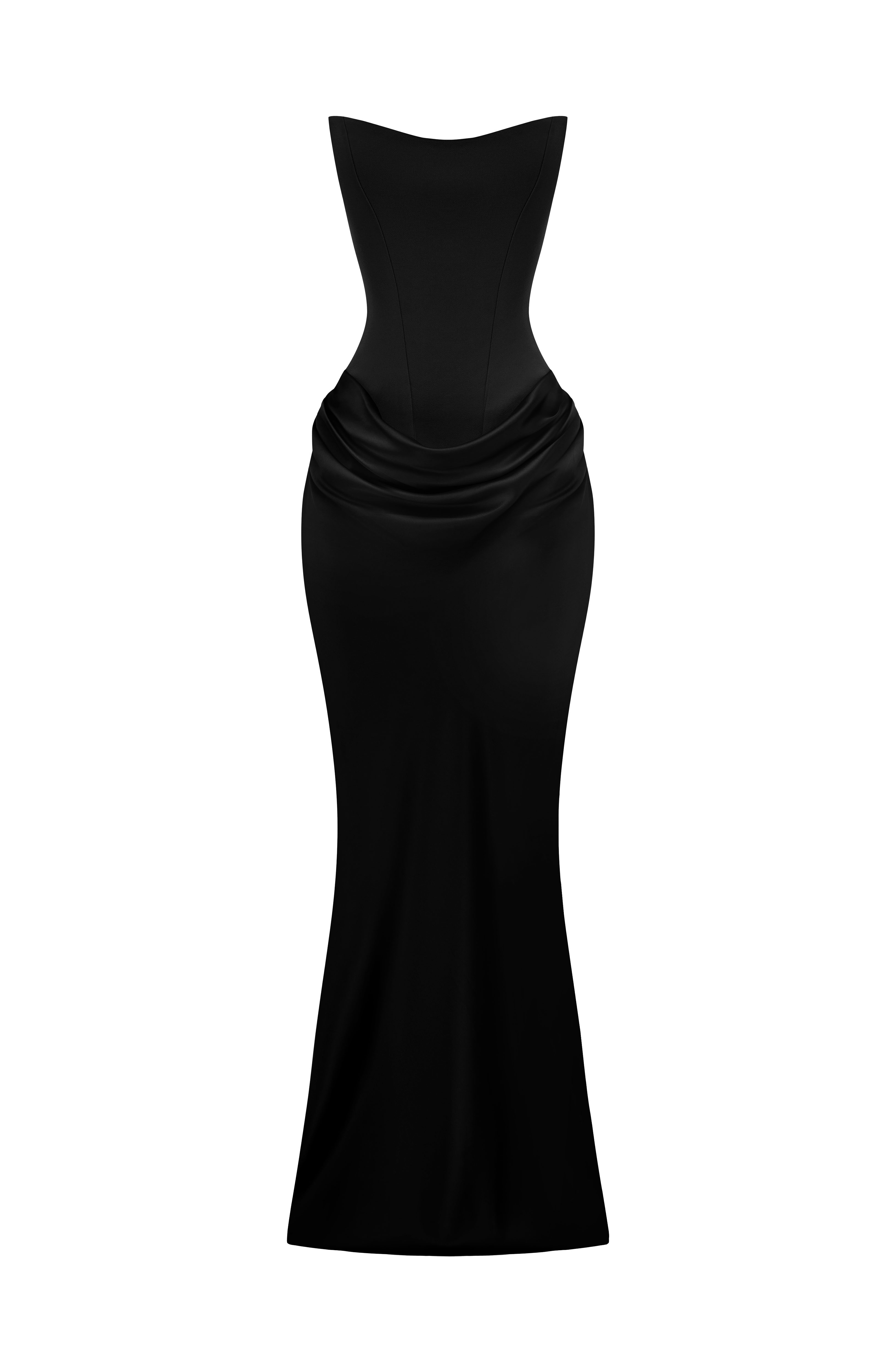 Marta™ - Vestido Largo con Sobrefalda