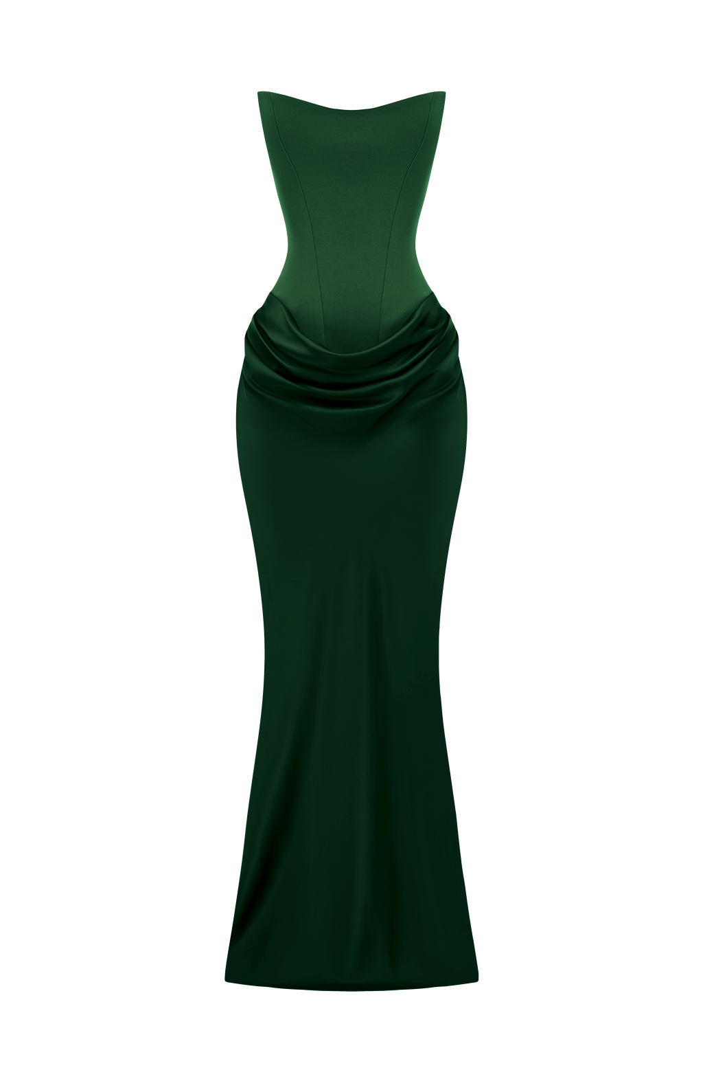 Marta™ - Vestido Largo con Sobrefalda