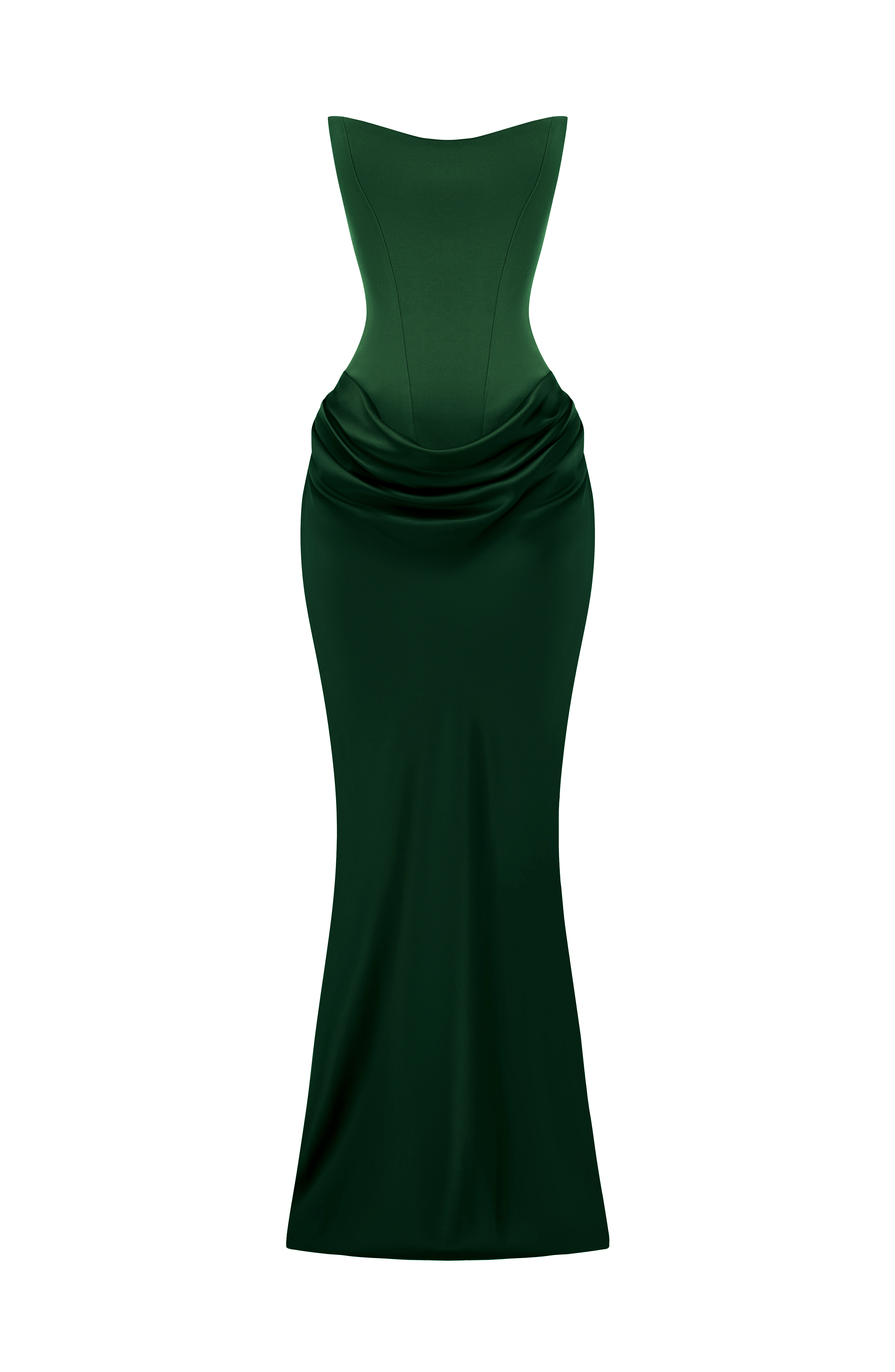 Marta™ - Vestido Largo con Sobrefalda