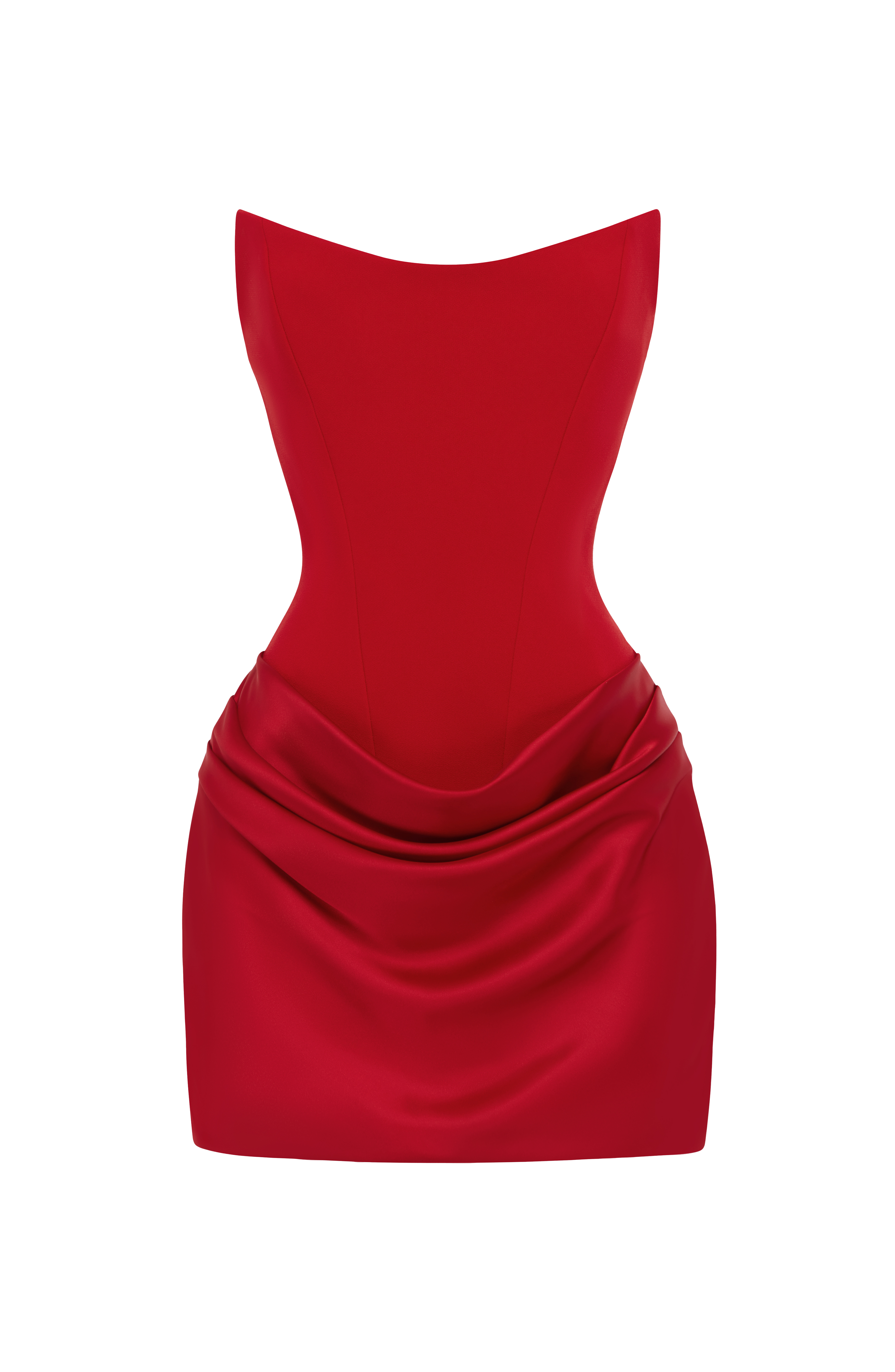 Marta™ - Vestido Corto con Sobrefalda