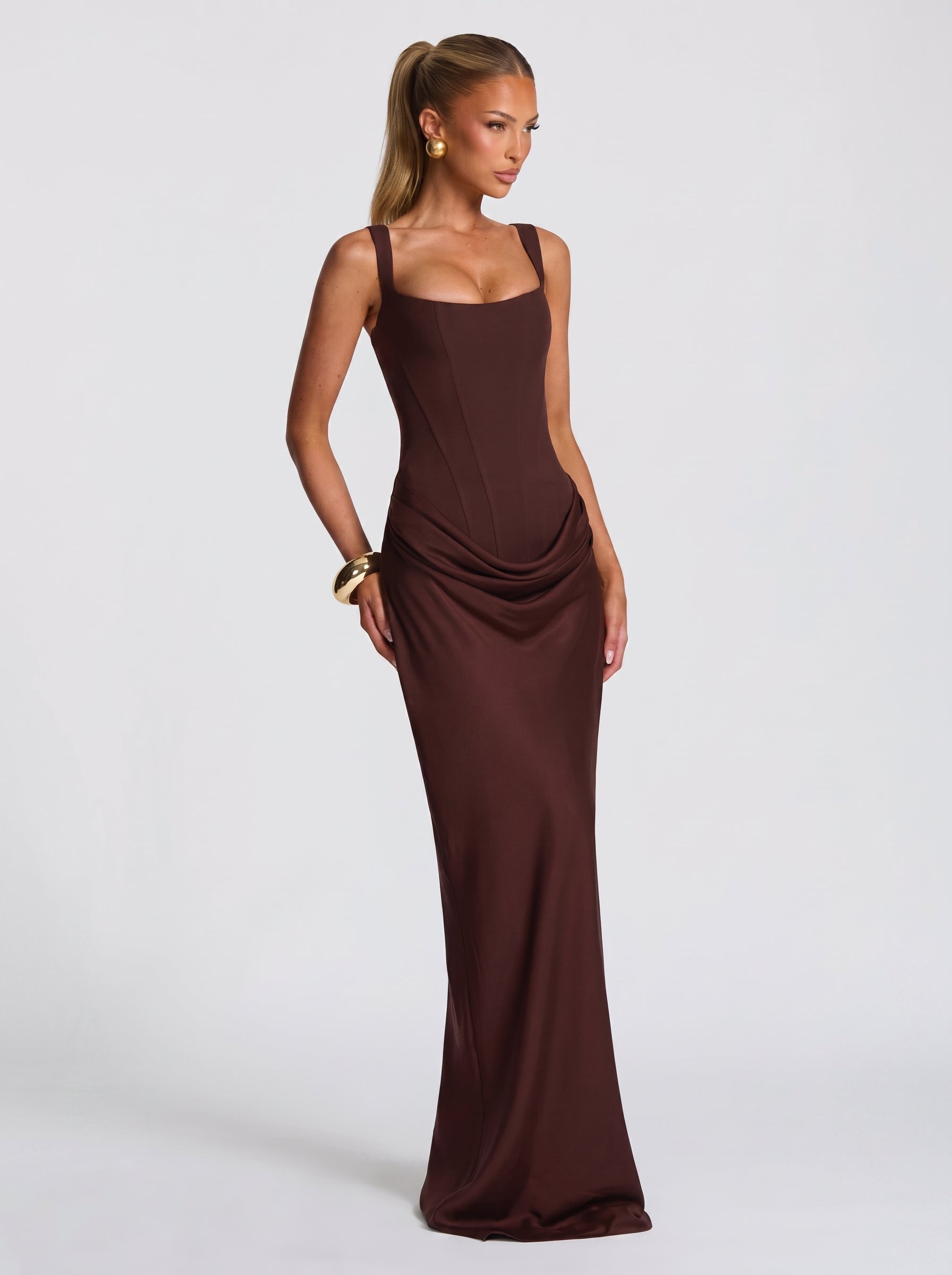 Antonella™ - Vestido de Gala en Satén