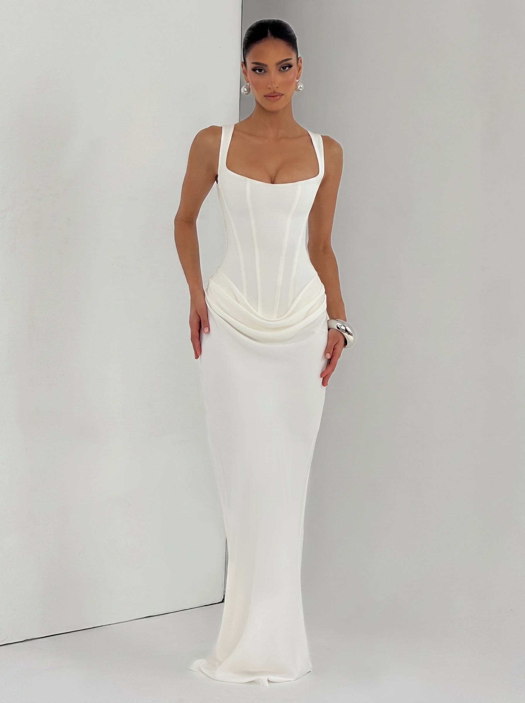 Antonella™ - Vestido de Gala en Satén