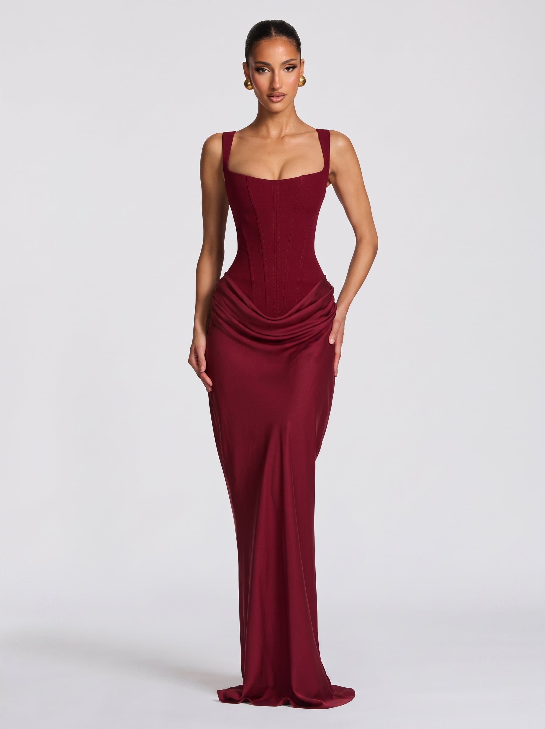 Antonella™ - Vestido de Gala en Satén