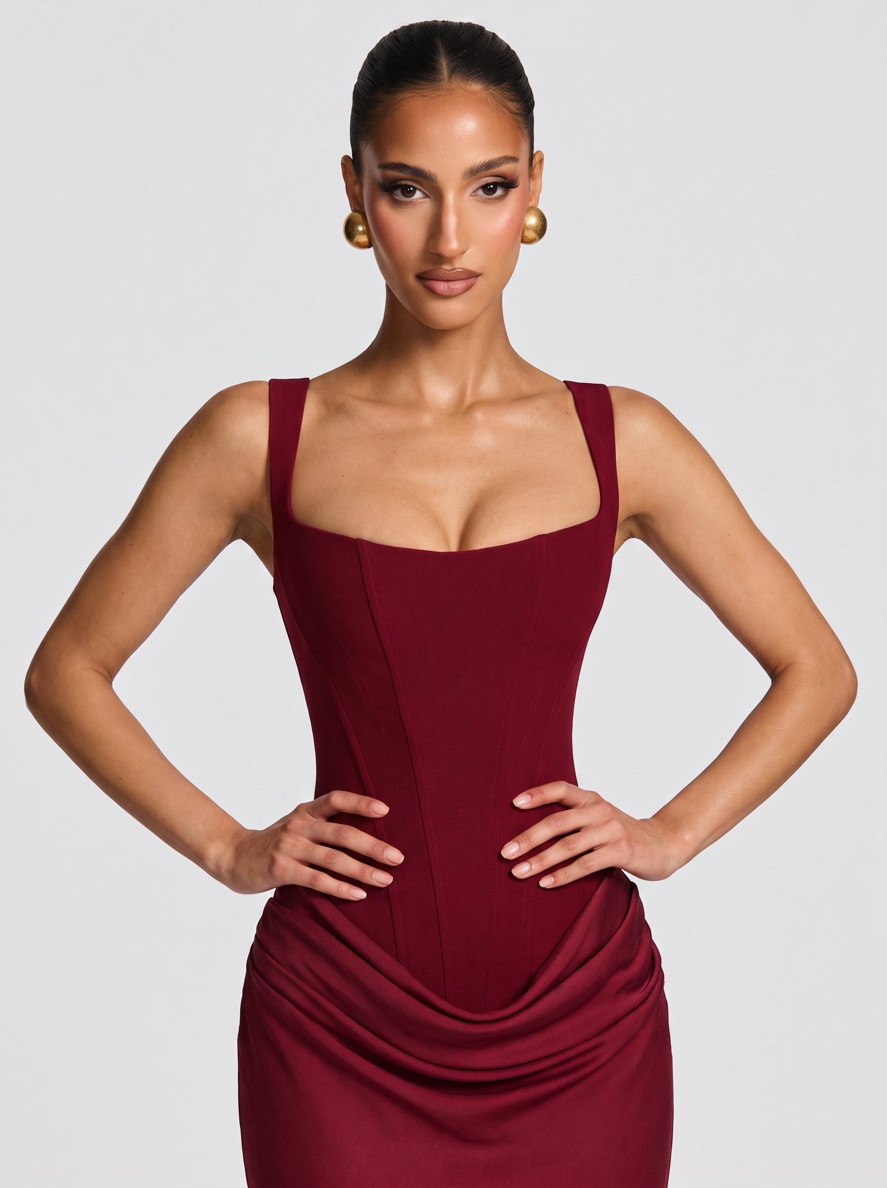 Antonella™ - Vestido de Gala en Satén