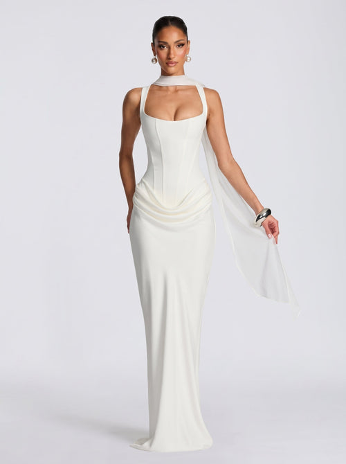 Antonella™ - Vestido de Gala en Satén