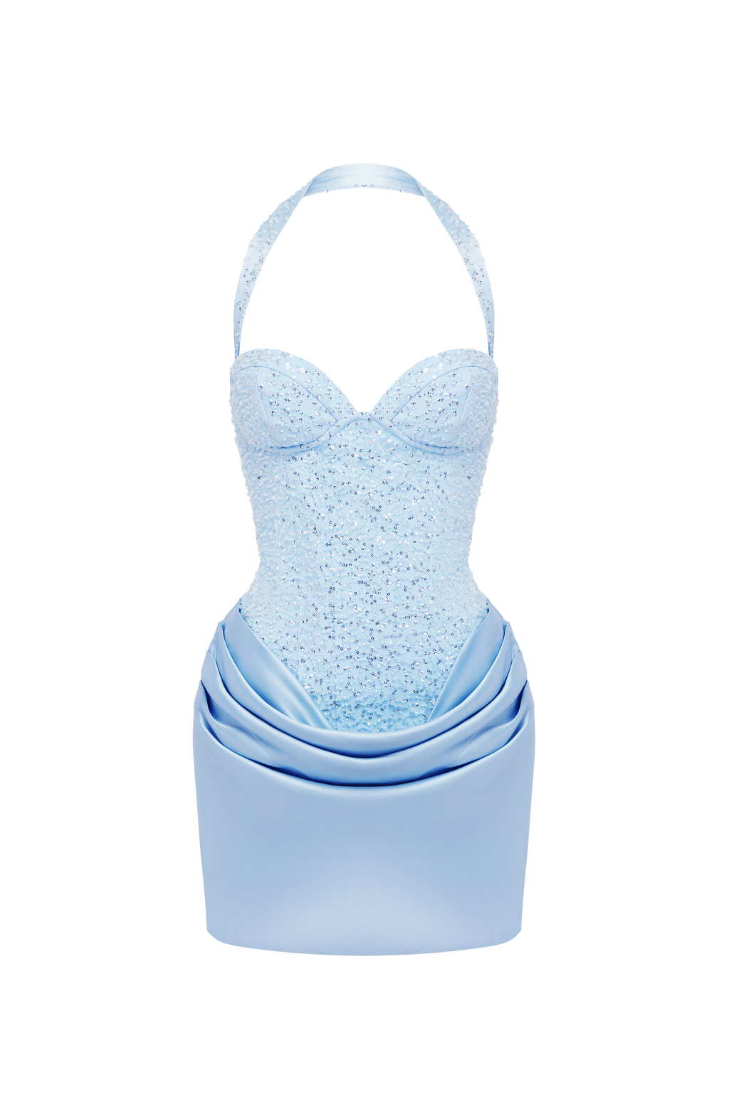 Nuria™ - Vestido Corto con Pedrería