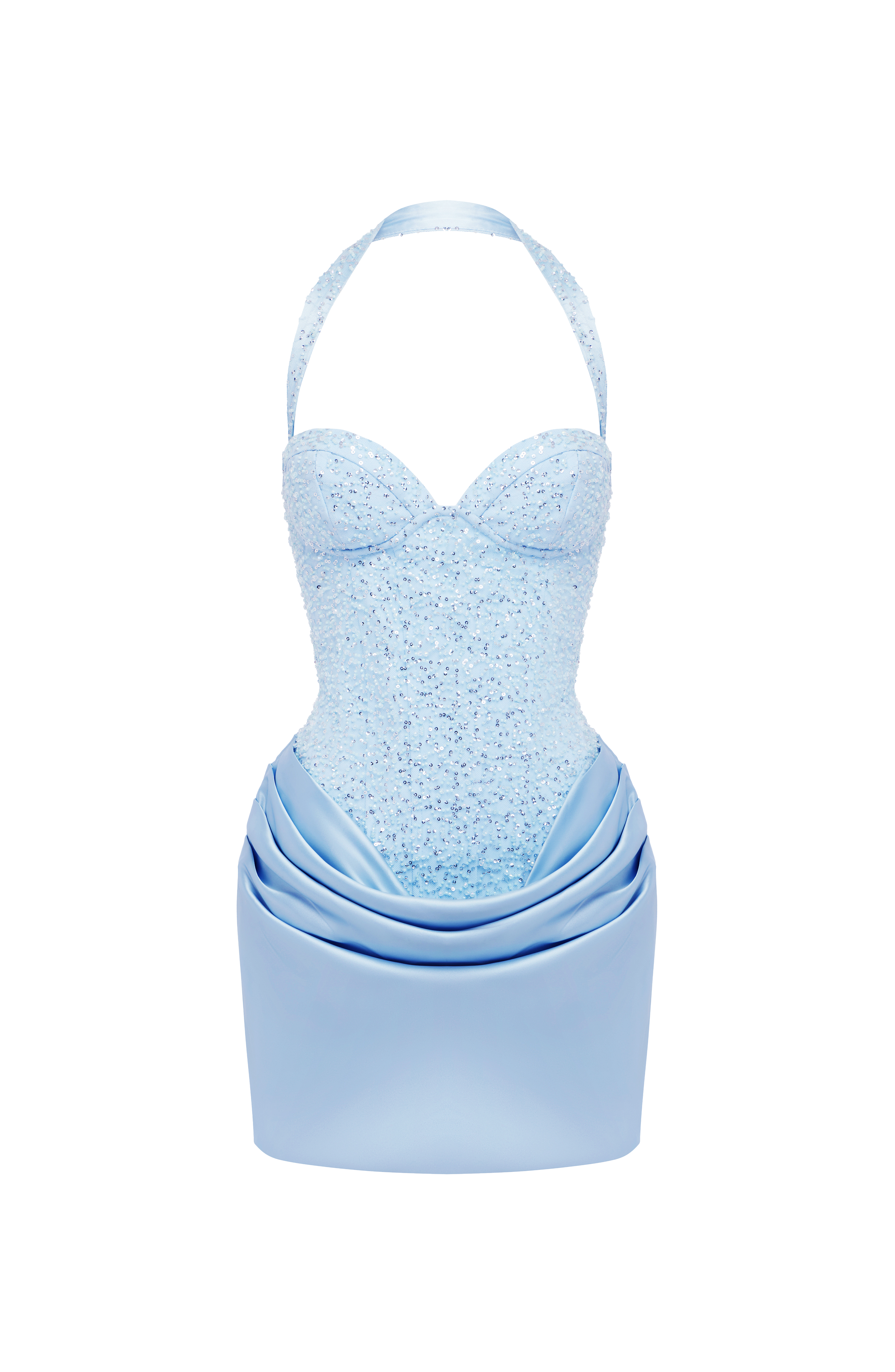 Nuria™ - Vestido Corto con Pedrería