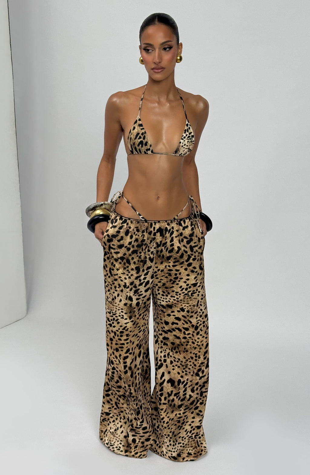 Soraya™ - Pantalón Palazzo de Satén