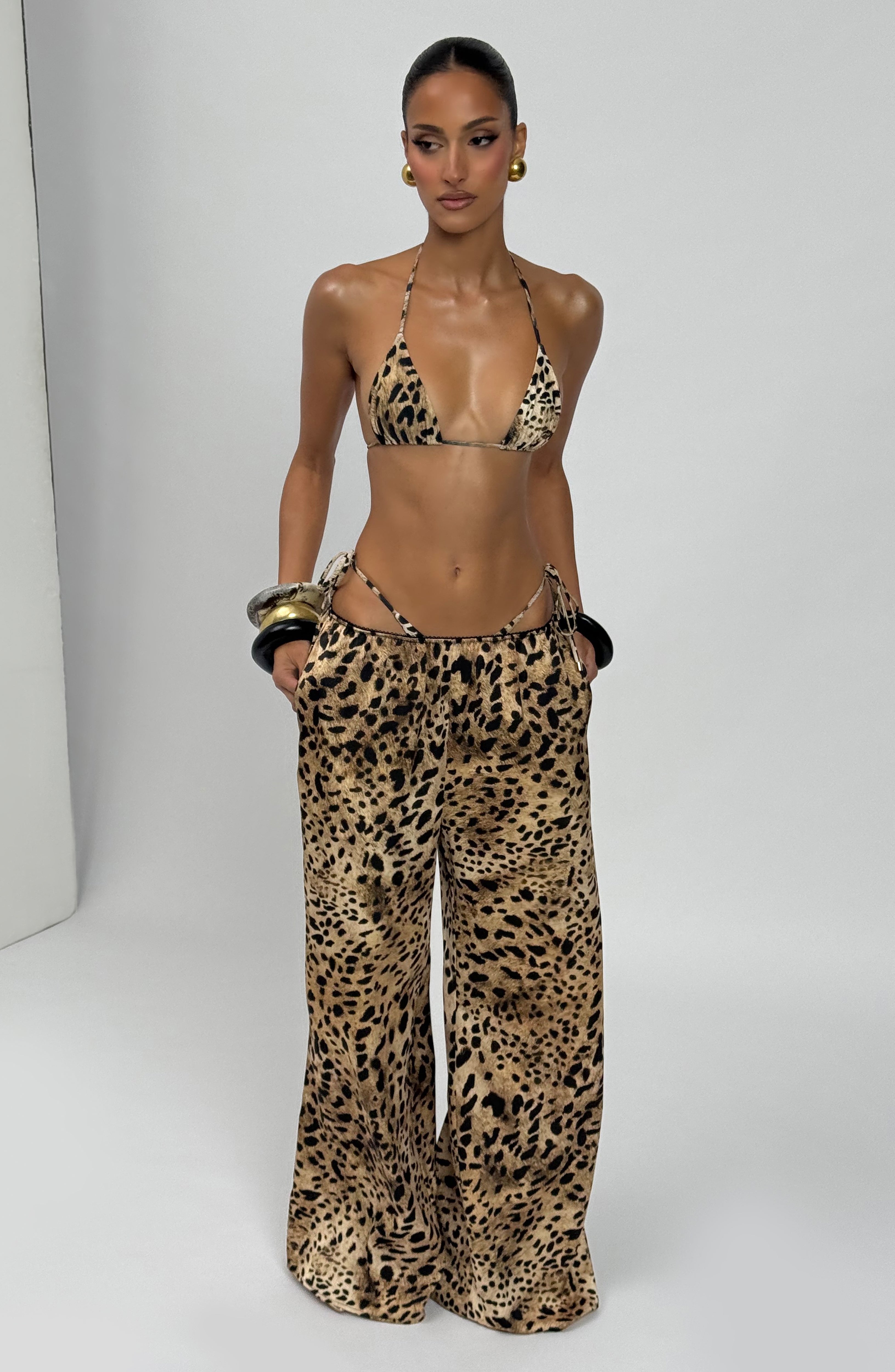Soraya™ - Pantalón Palazzo de Satén