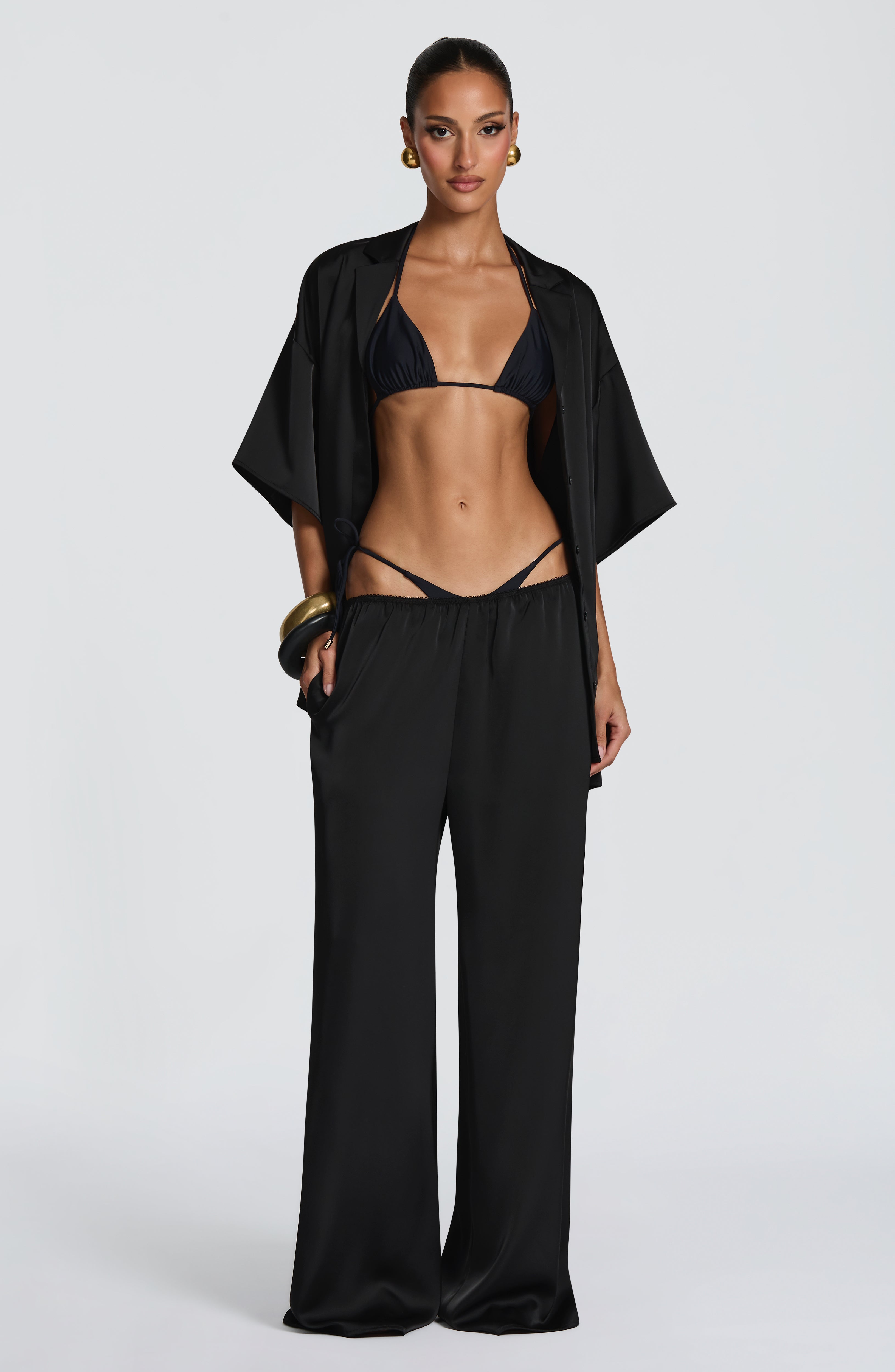 Soraya™ - Pantalón Palazzo de Satén