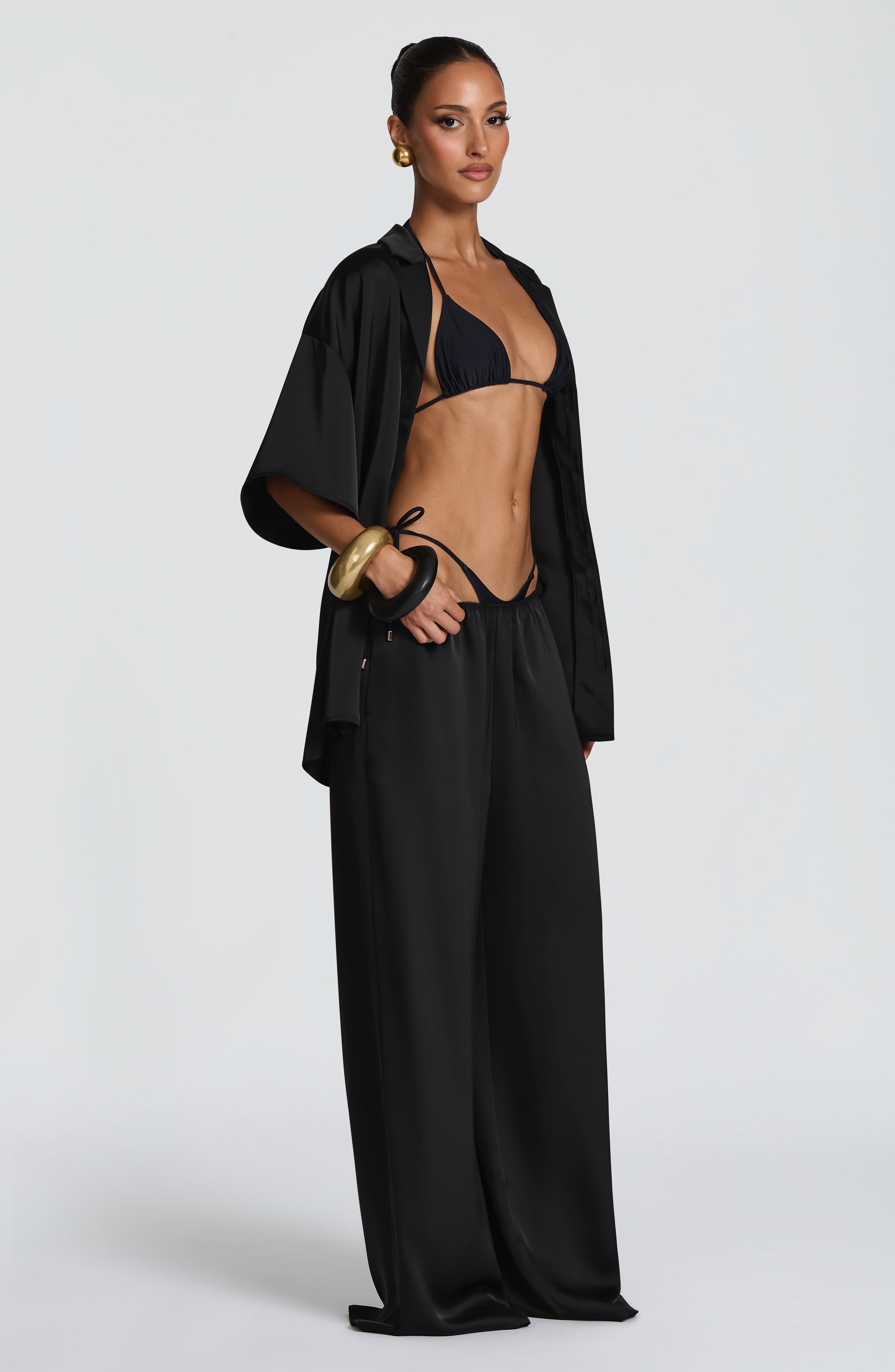 Soraya™ - Pantalón Palazzo de Satén