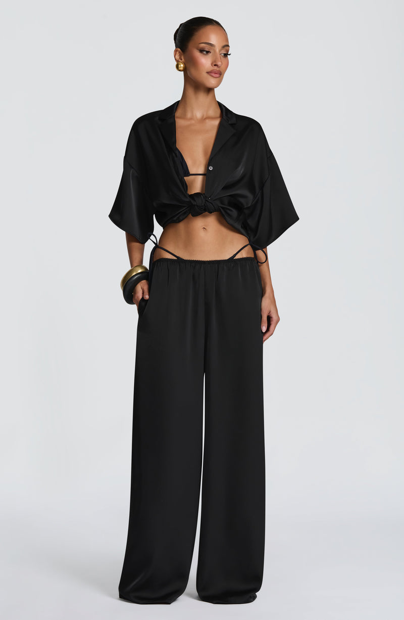 Soraya™ - Pantalón Palazzo de Satén