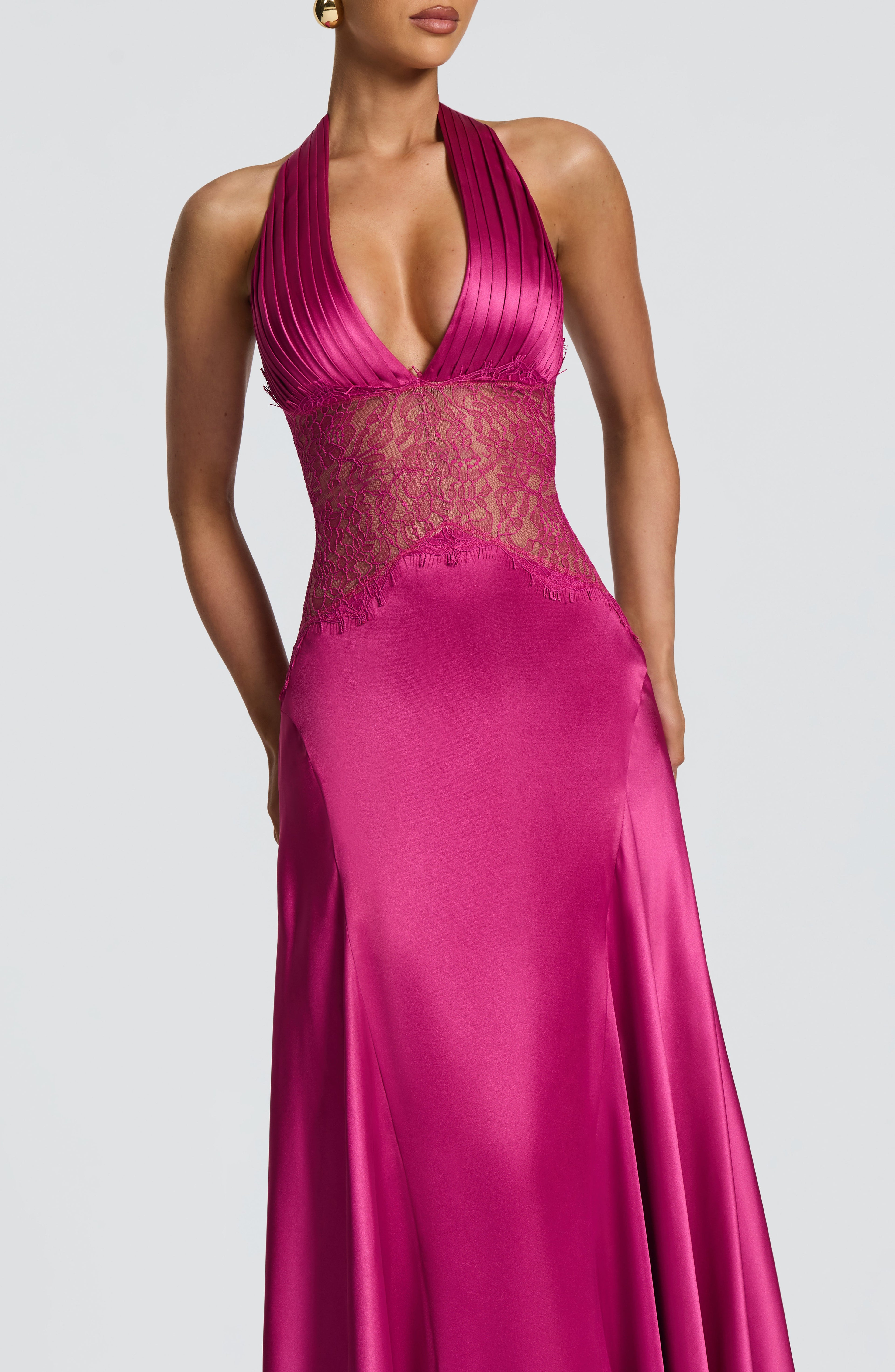 Elara™ - Vestido Largo de Encaje y Espalda Abierta