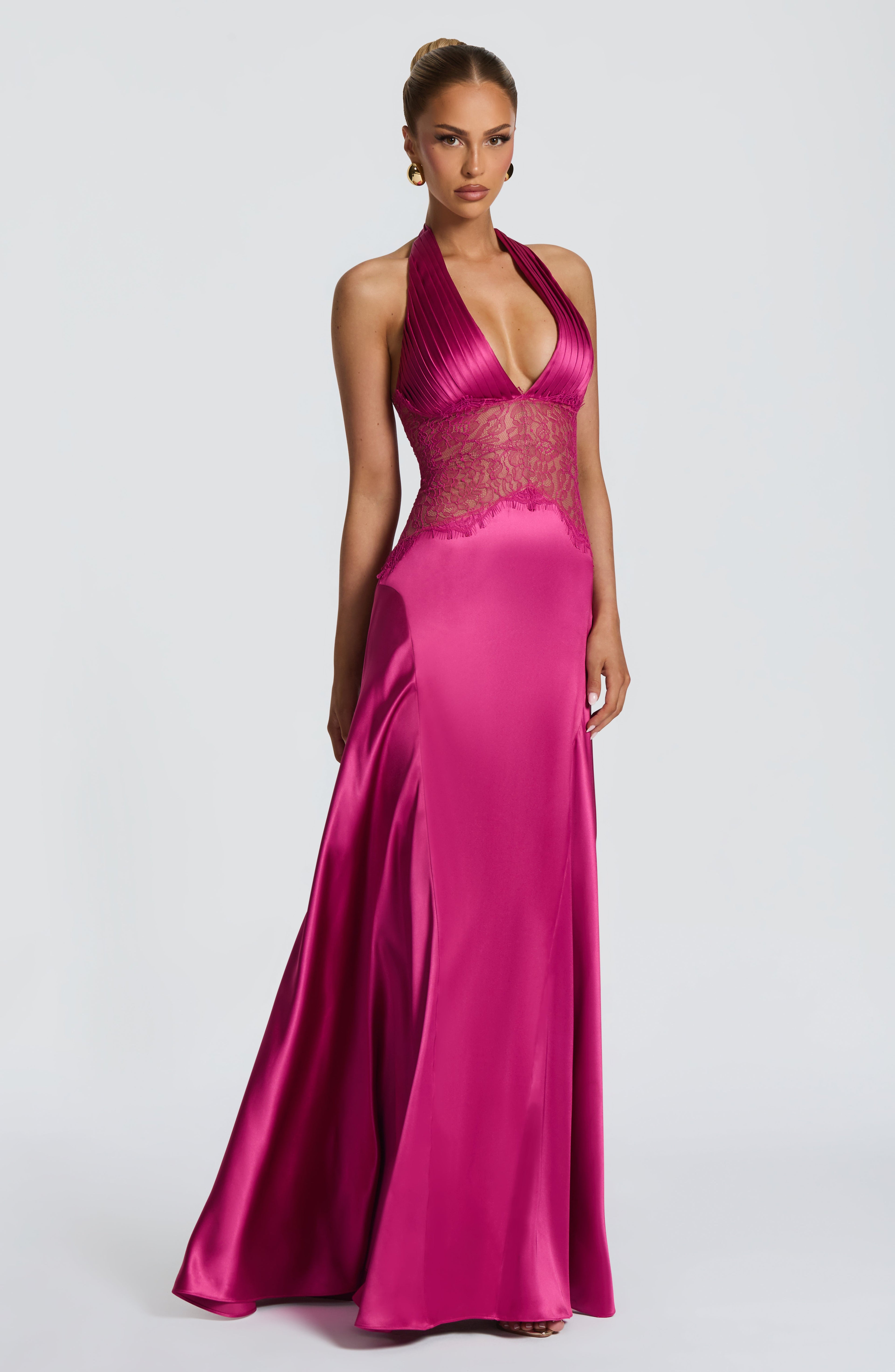 Elara™ - Vestido Largo de Encaje y Espalda Abierta