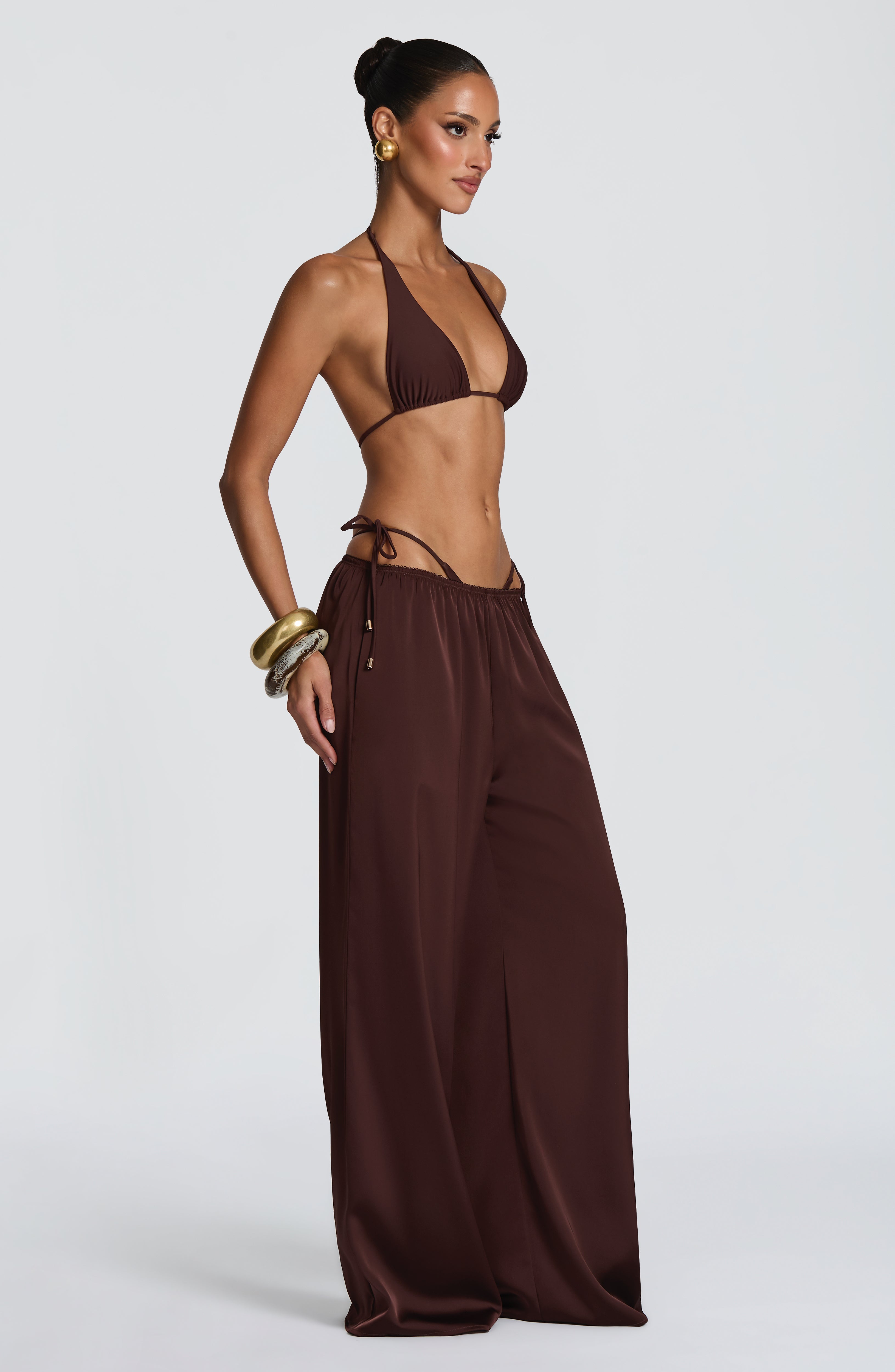 Soraya™ - Pantalón Palazzo de Satén